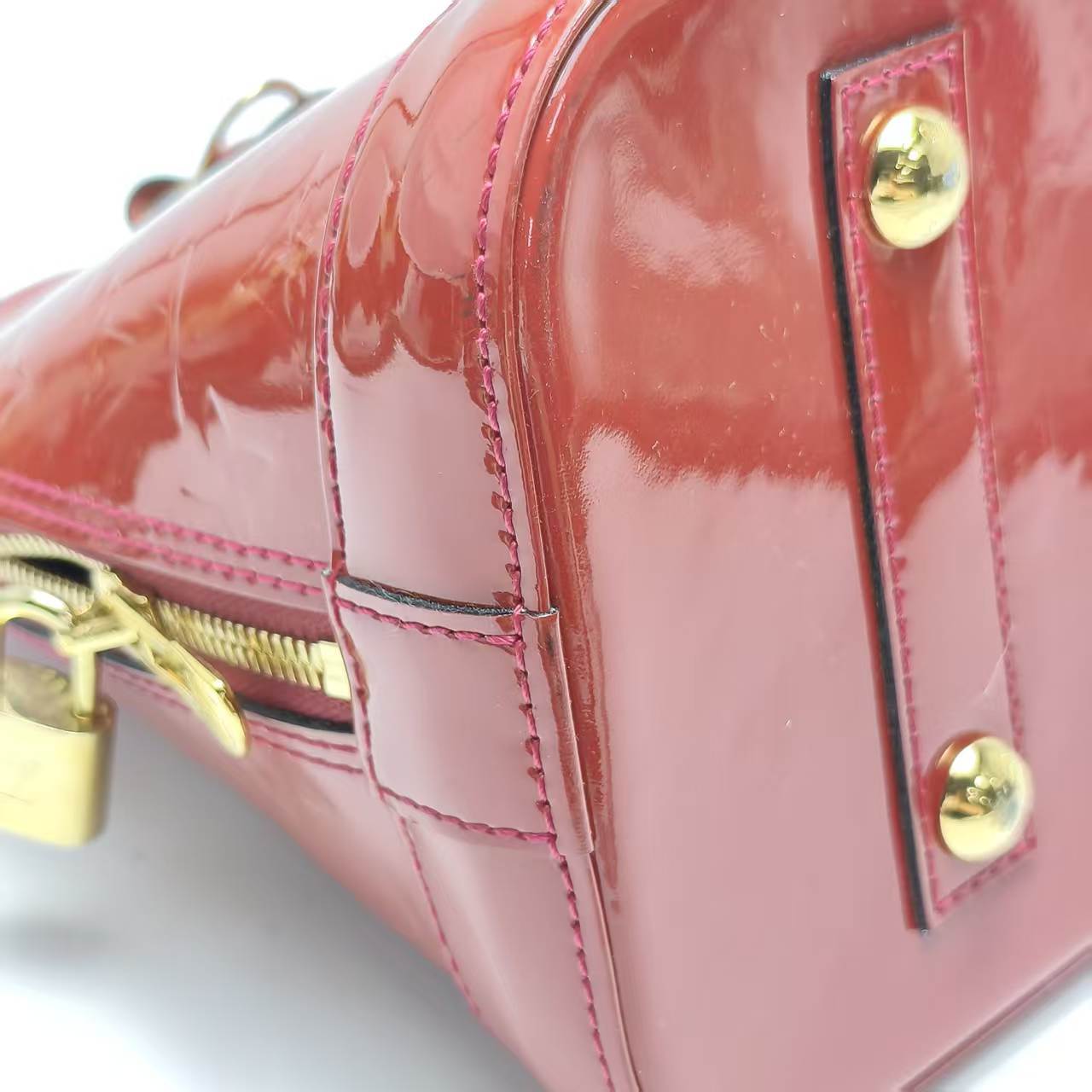 【*Shipped from: China*】LOUIS VUITTON Alma Patent Leather Handbag — view 5