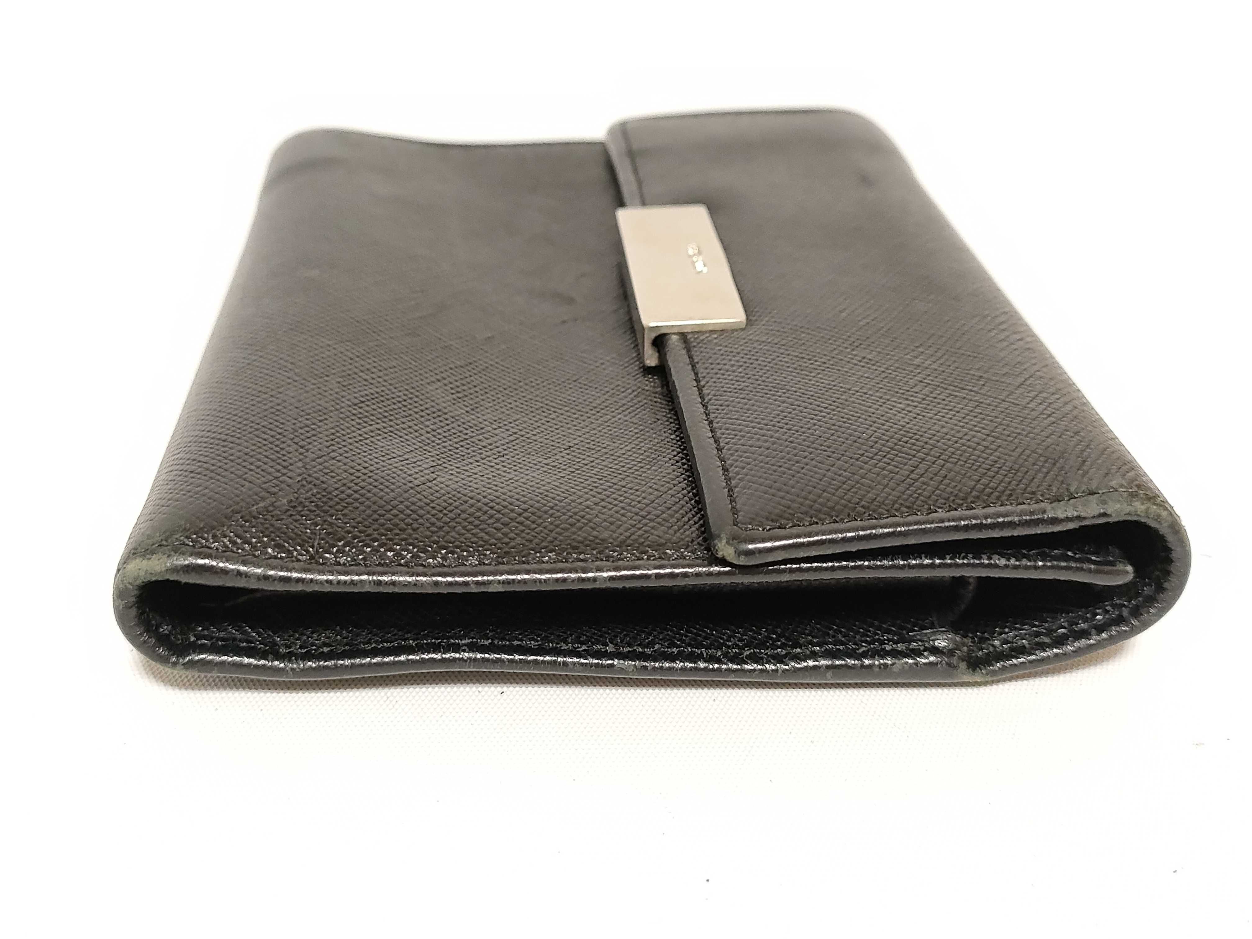 logo hardware leather trifold wallet — view 5
