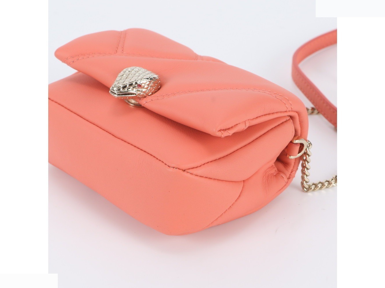 Serpenti Cabochon Leather 2-Way Chain Shoulder Bag — view 4