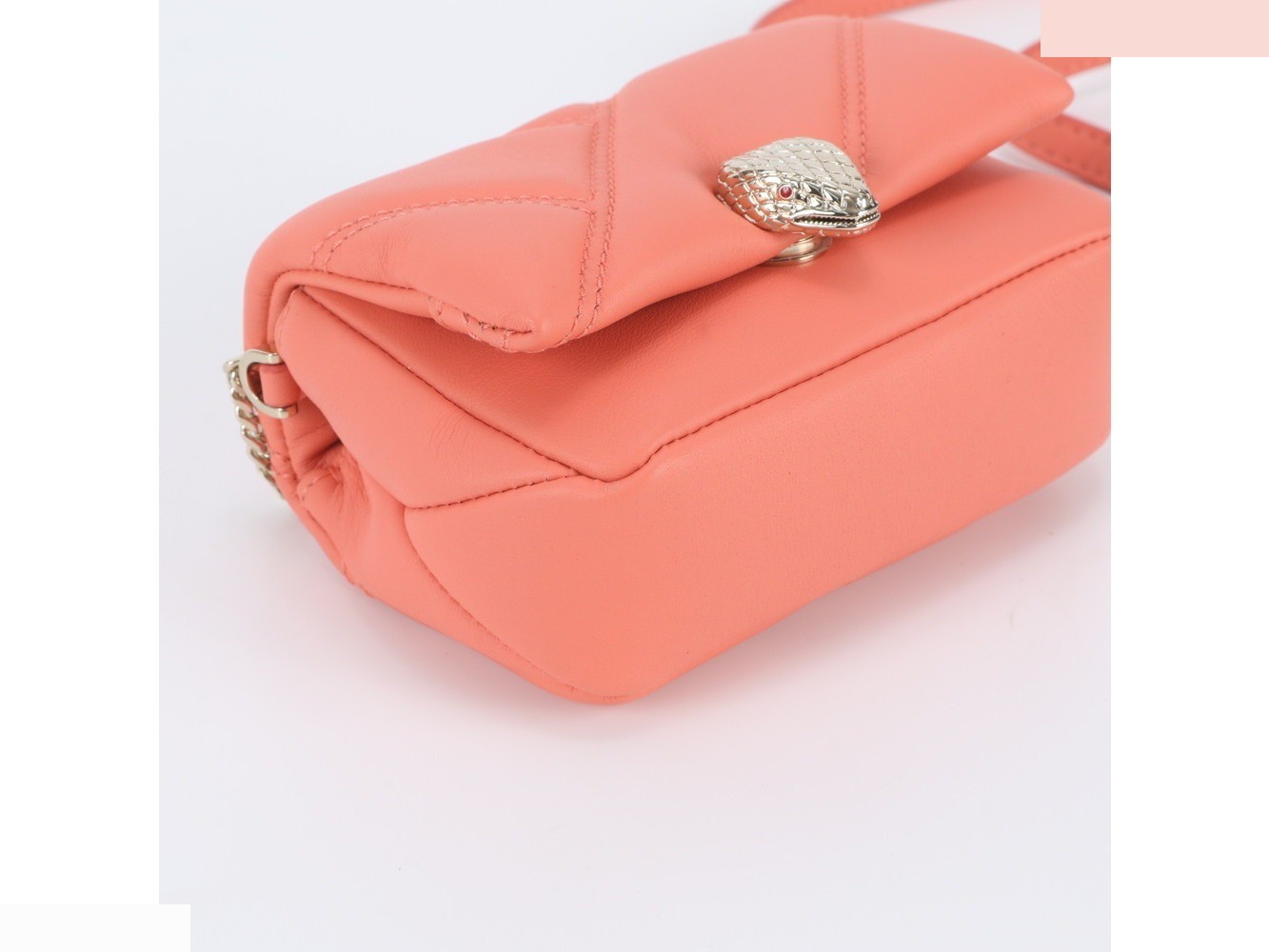 Serpenti Cabochon Leather 2-Way Chain Shoulder Bag — view 5