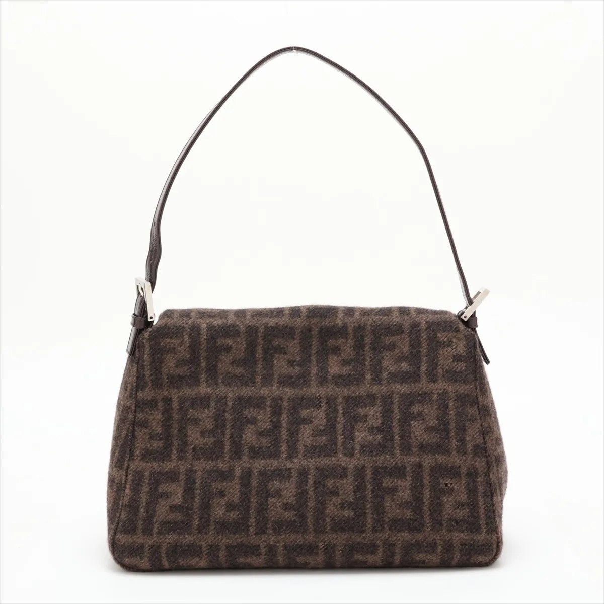 Zucca Mamma Bucket Wool Shoulder Bag Brown — view 2