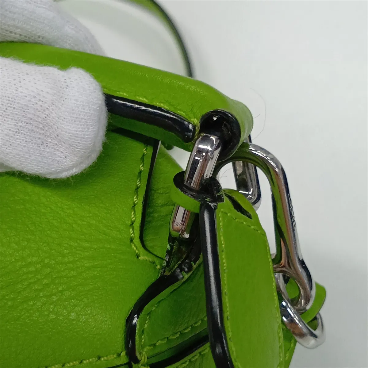 Mini Puzzle Bag Leather 2-Way Handbag Green — view 13
