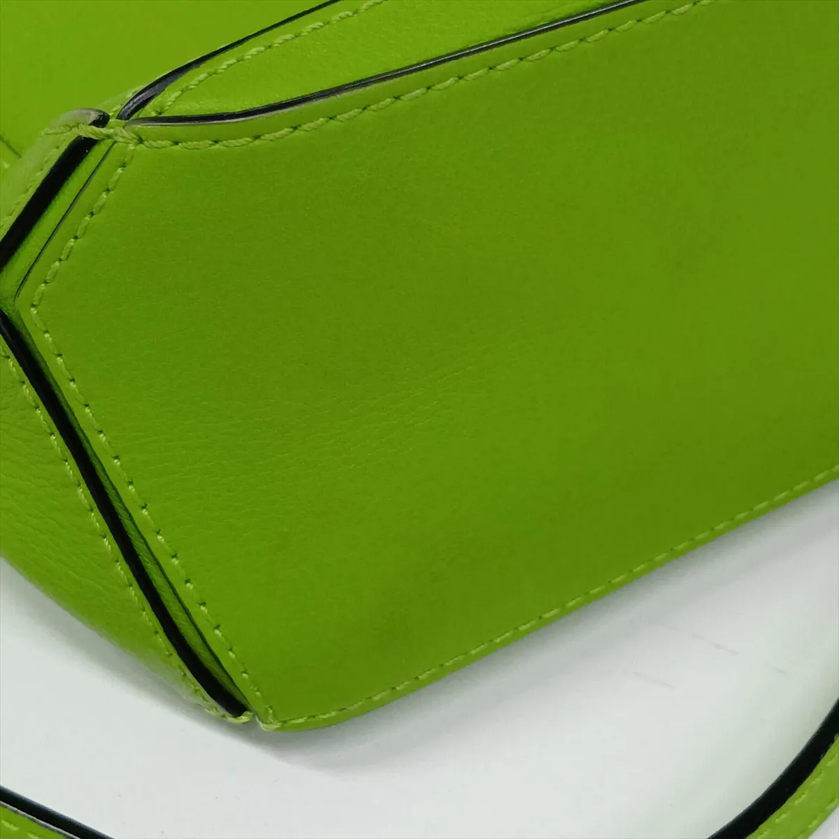 Mini Puzzle Bag Leather 2-Way Handbag Green — view 10