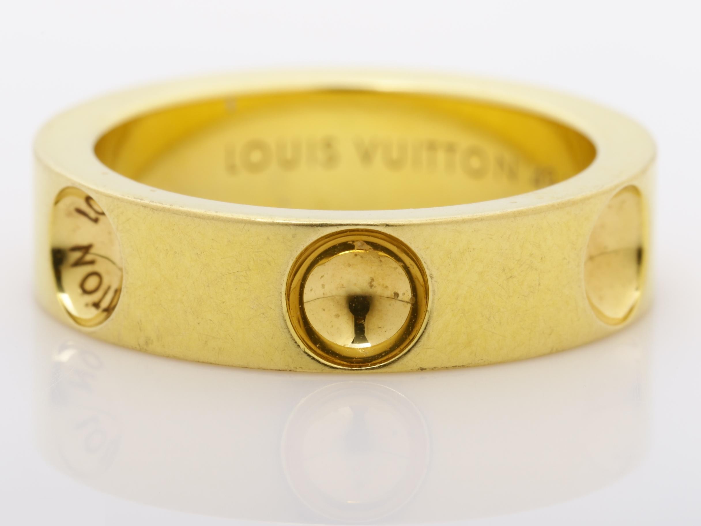 Petite Bague Empreinte Ring, 750YG, 6.8g, #49 — view 2
