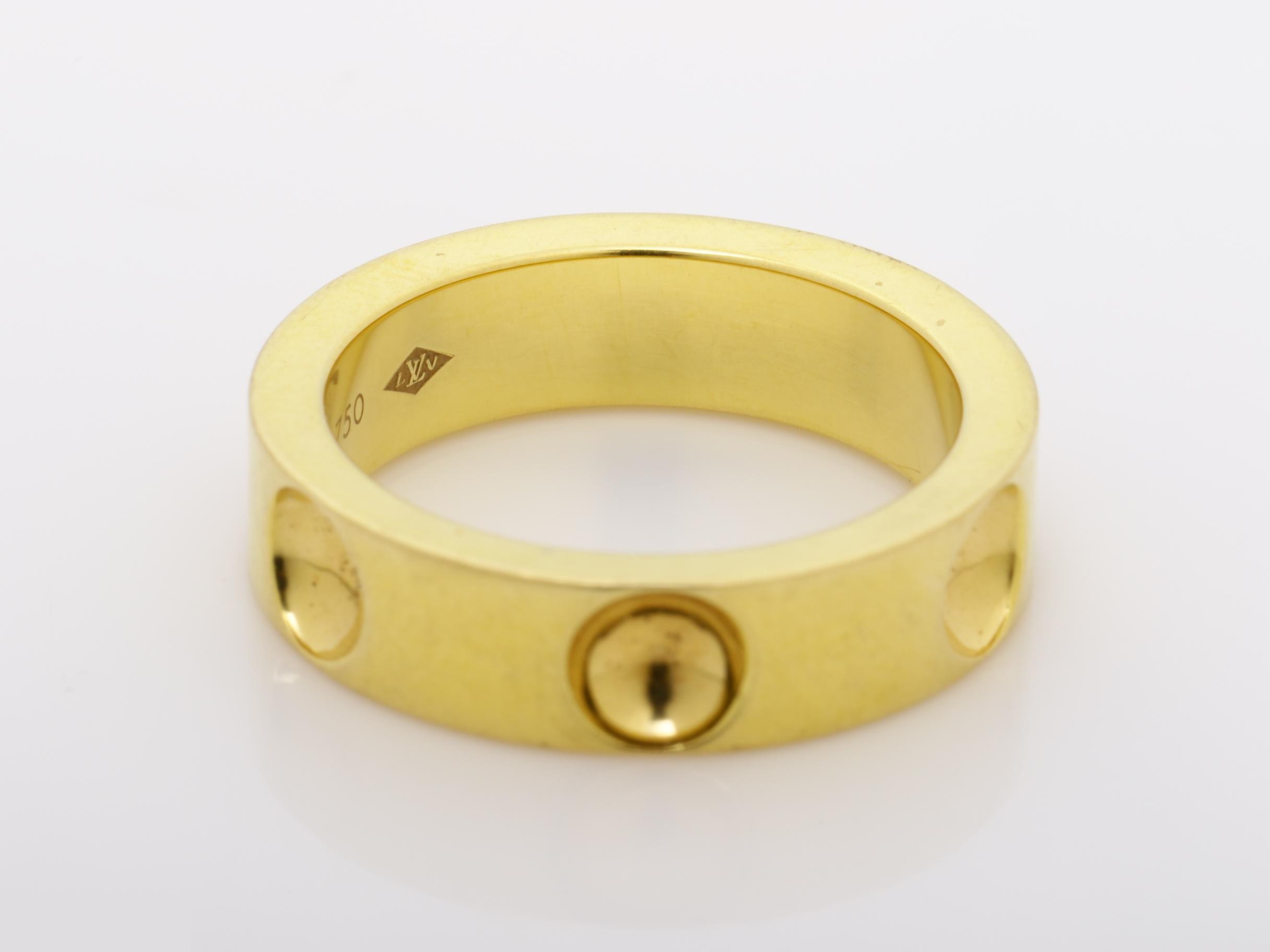 Petite Bague Empreinte Ring, 750YG, 6.8g, #49 — view 4