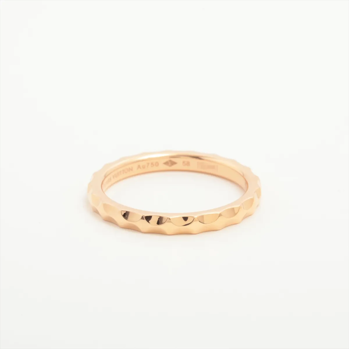 Alliance Monogram Infini Ring, 750 (PG), 4.2g, Size 58, Item No. 085881