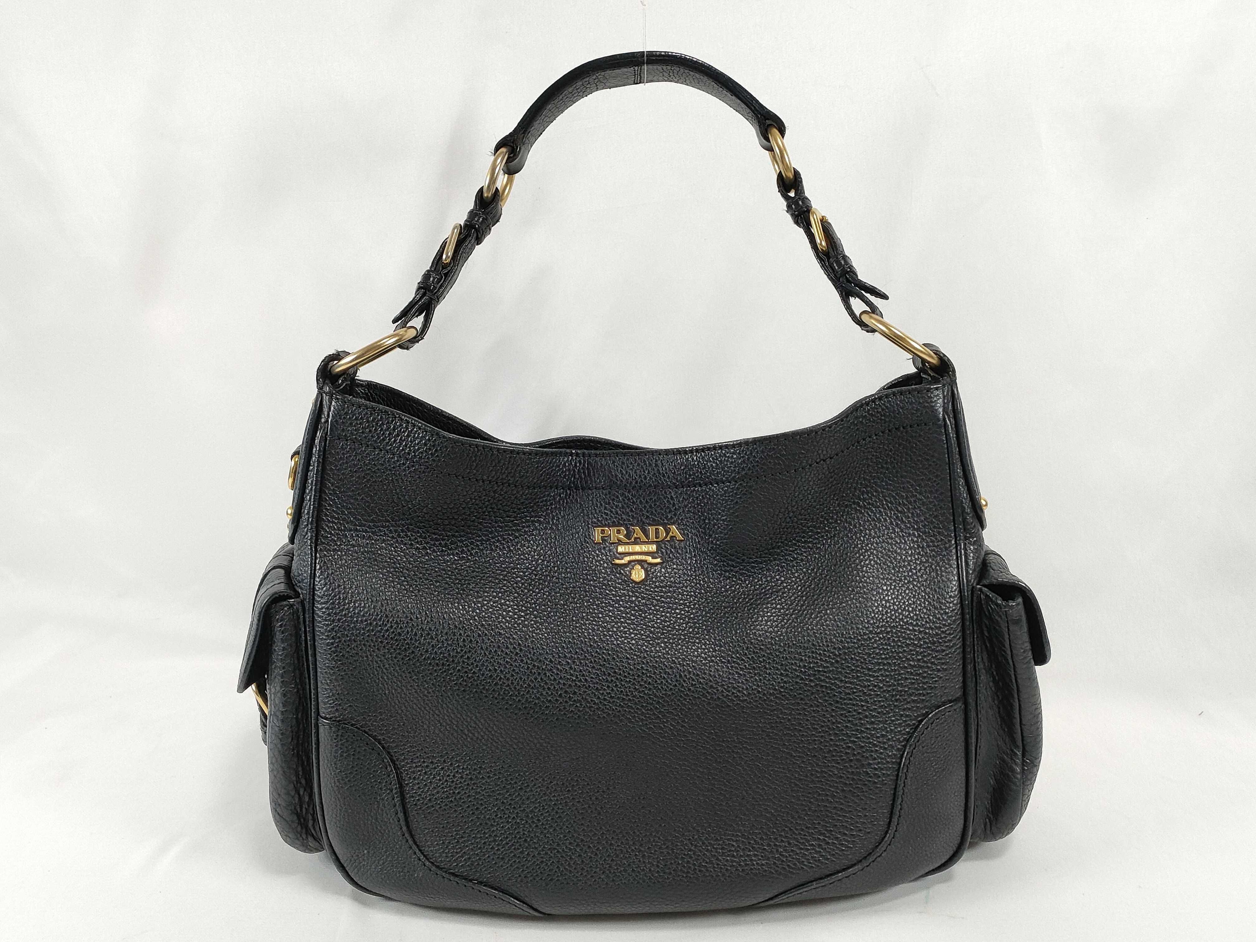 One-Shoulder Bag / Vitello Daino / Black