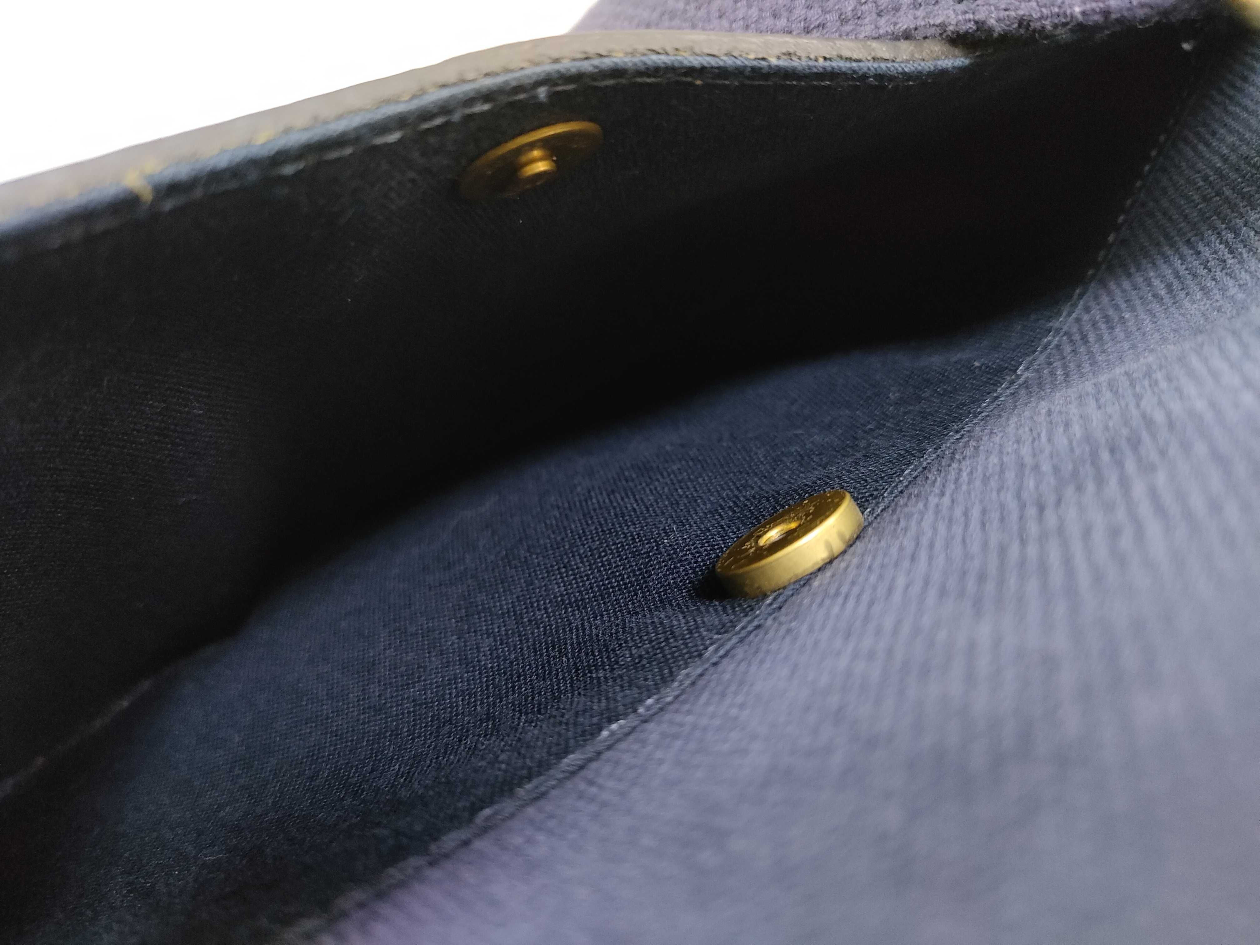 shoulder bag, canvas/leather, blue. — view 13
