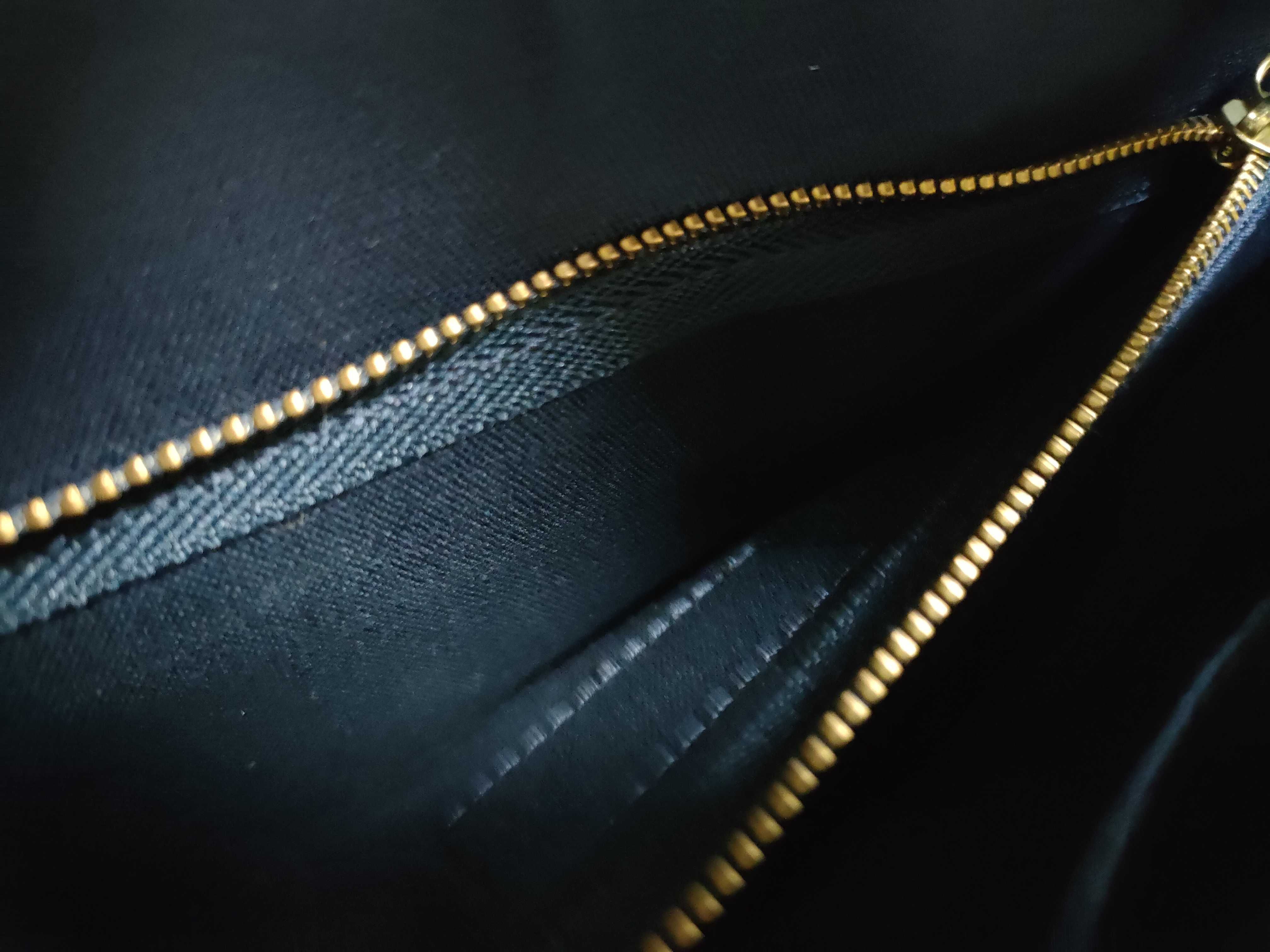 shoulder bag, canvas/leather, blue. — view 10