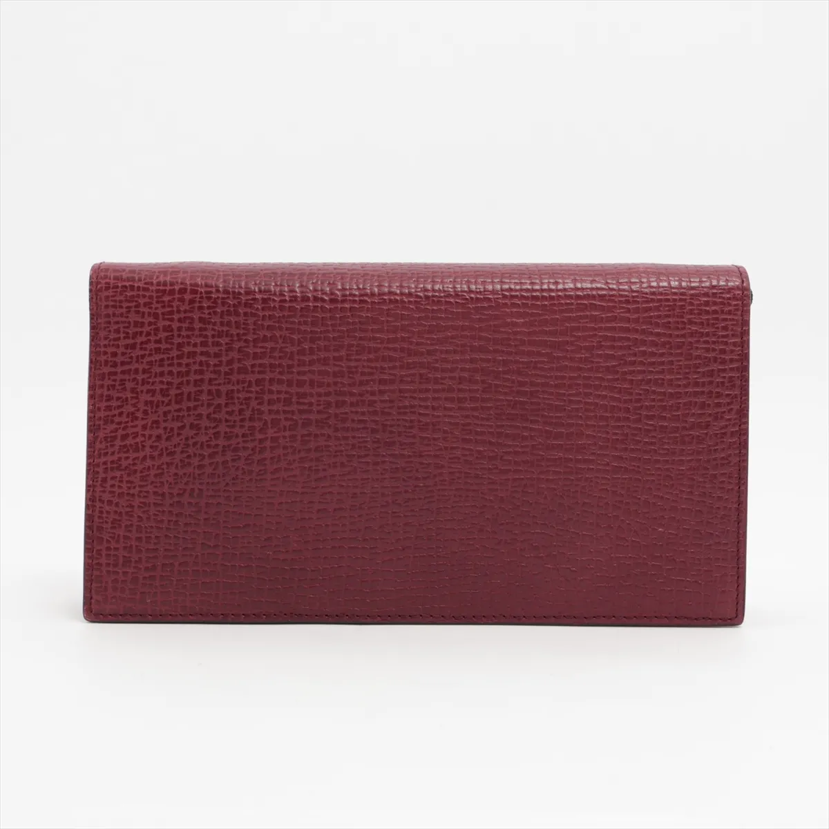 leather shoulder wallet brown — view 2