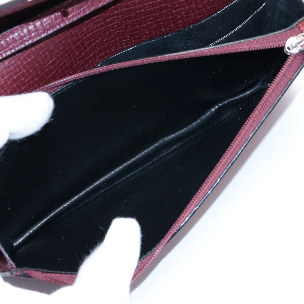 leather shoulder wallet brown — view 5