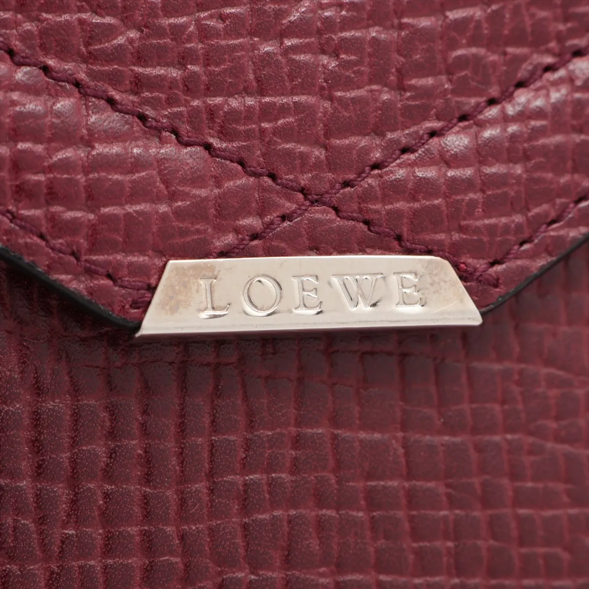 leather shoulder wallet brown — view 6