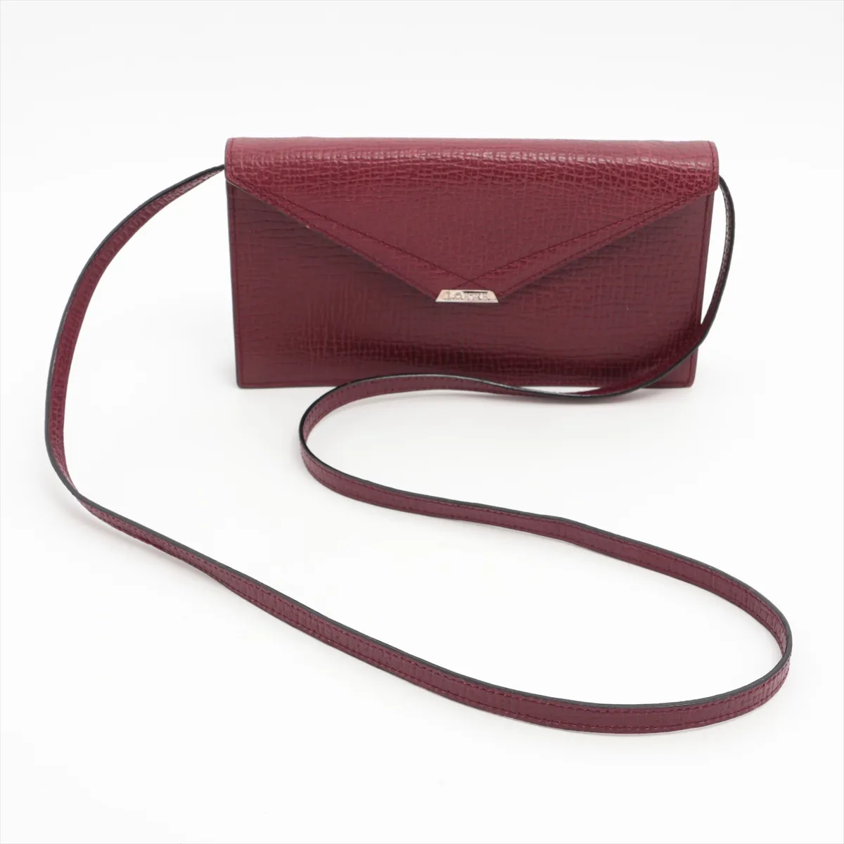leather shoulder wallet brown — view 7