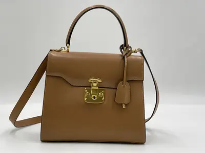 Lady Lock Camel 000・23・0258 Strap Clochette Key Handbag