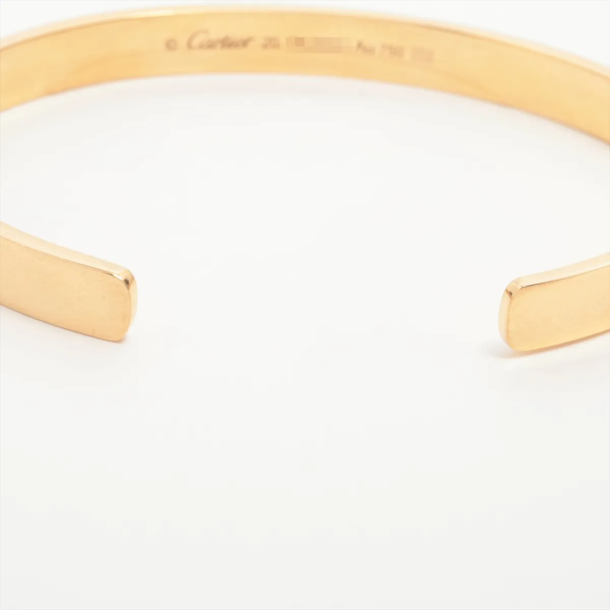 Love Open Bangle Bracelet 750 (Yellow Gold) 27.2g 20 GKZ833 (Dents) — view 5