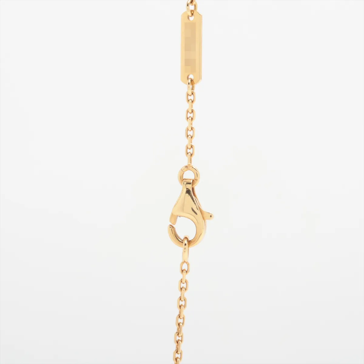 Vintage Alhambra Shell Necklace, 750 (Yellow Gold), 5.4g, JB135346. Some stone — view 3