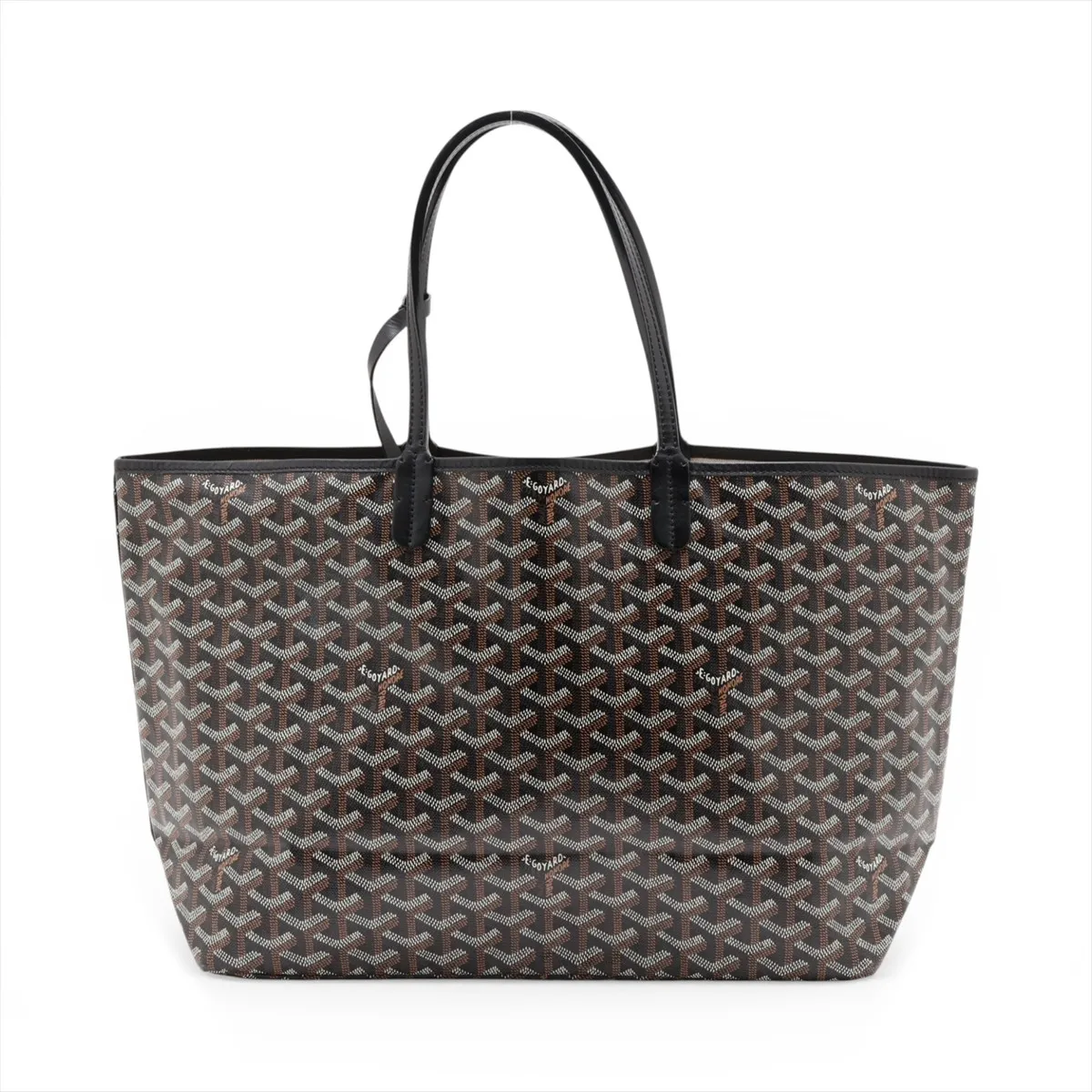 Saint Louis PM PVC x Leather Tote Bag, Black