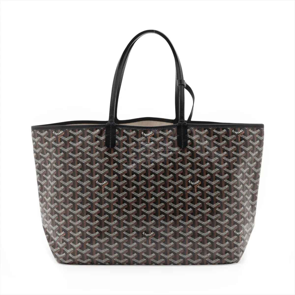 Saint Louis PM PVC x Leather Tote Bag, Black — view 2