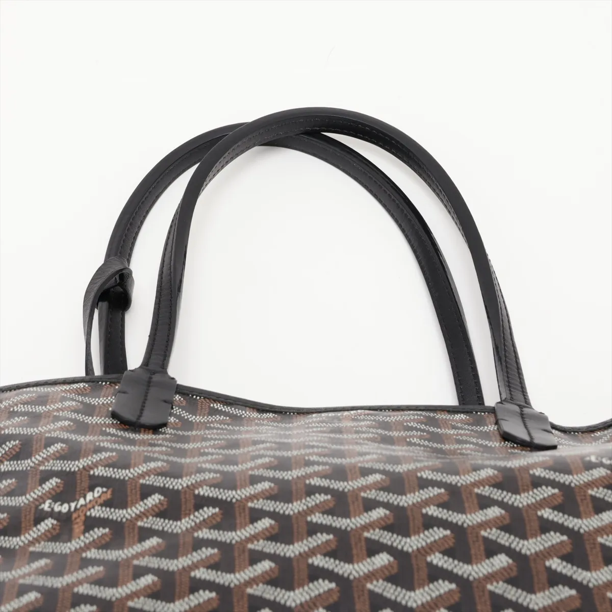 Saint Louis PM PVC x Leather Tote Bag, Black — view 6