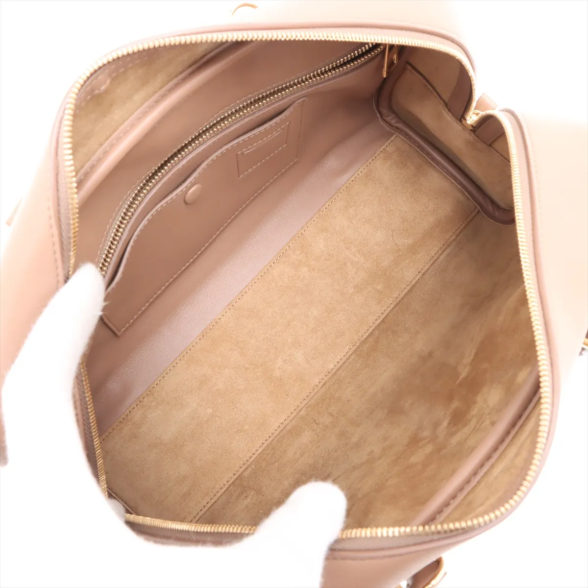 Amazona 28 Leather 2-Way Handbag, Brown — view 8