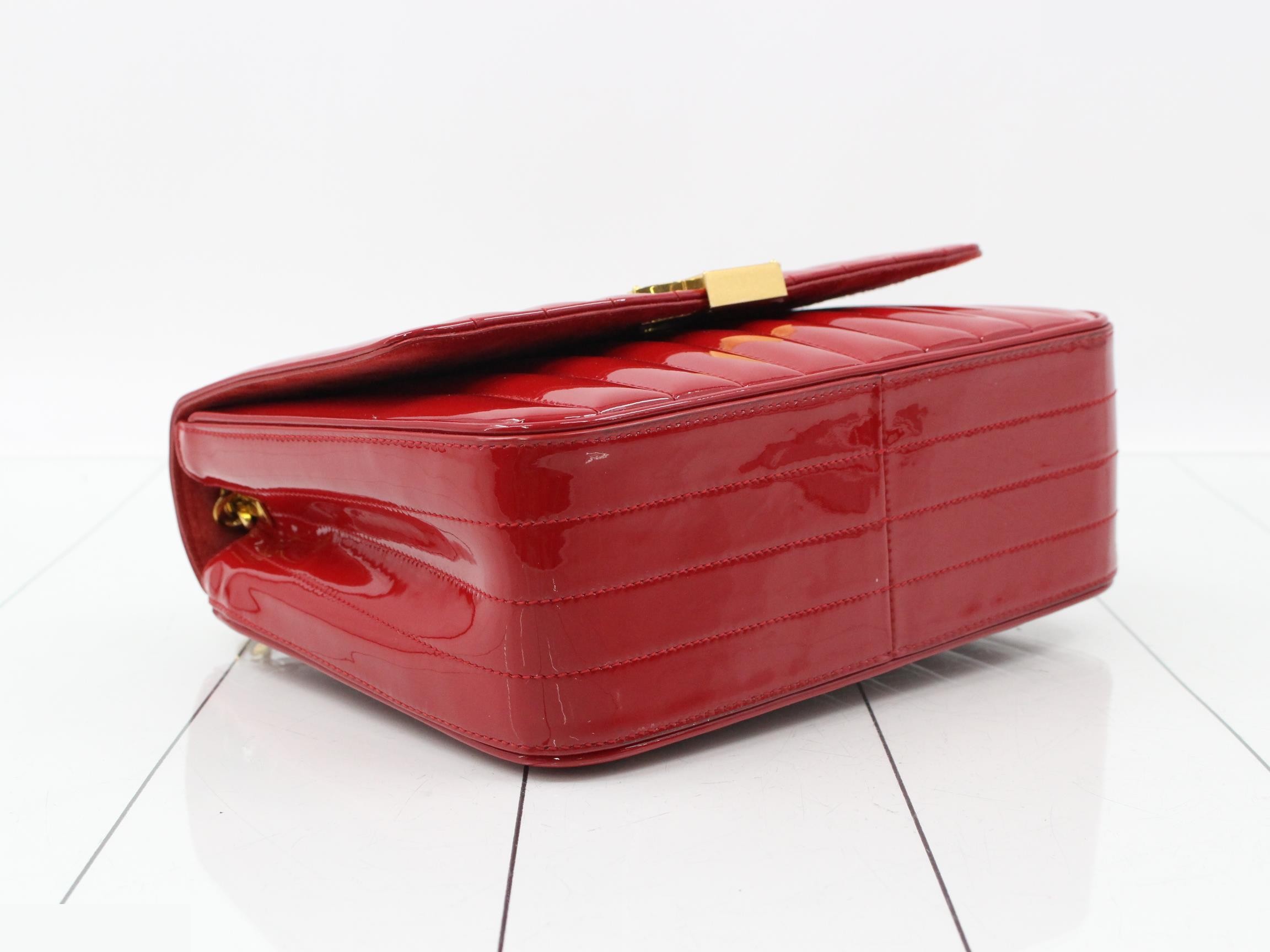Other lines: Bags & Shoulder Bags - Vicki GM Patent Leather Red — view 5