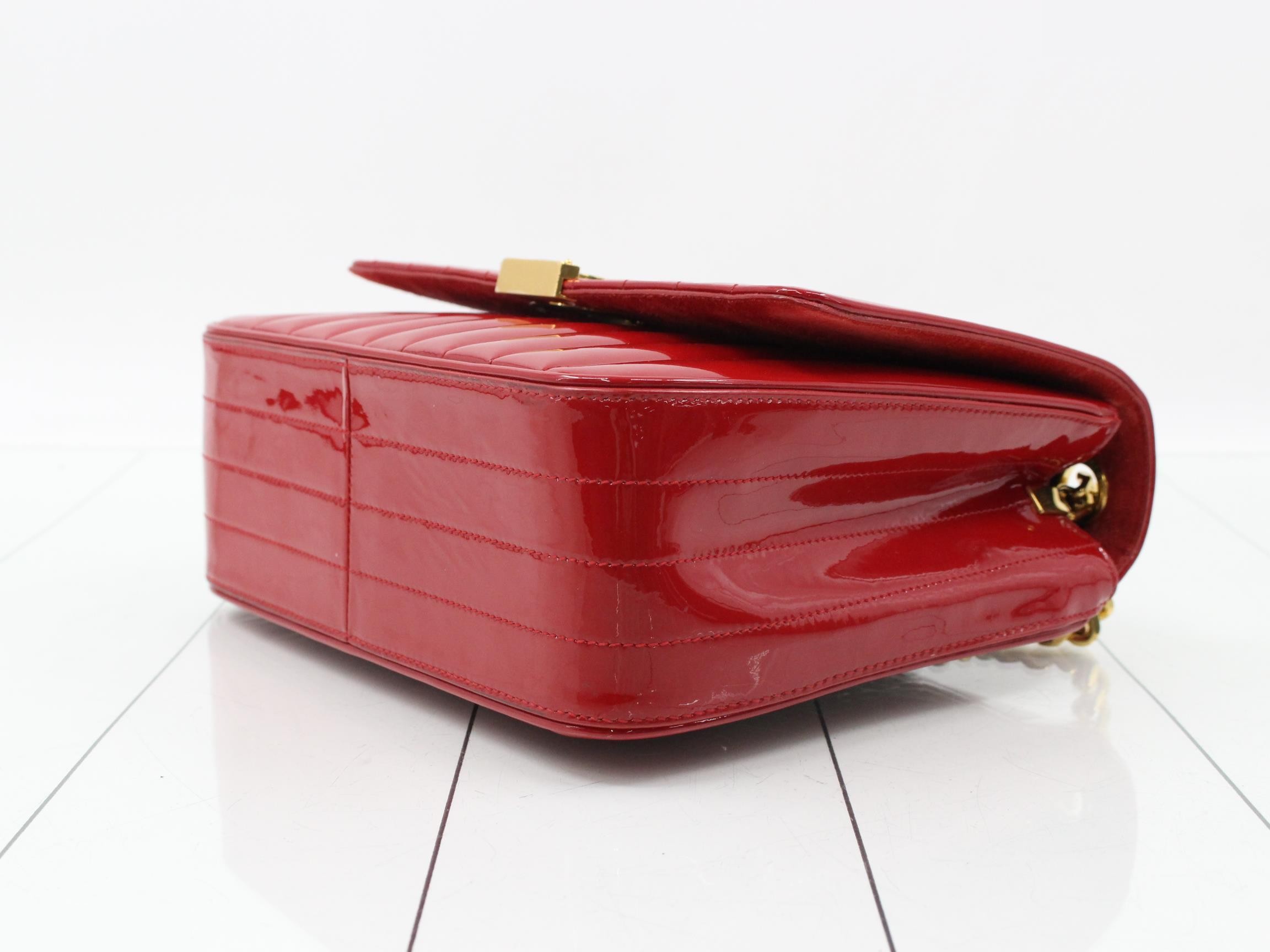 Other lines: Bags & Shoulder Bags - Vicki GM Patent Leather Red — view 6