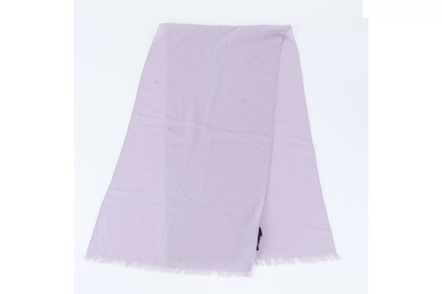 Tagged Silk GG Pattern Stole — view 2