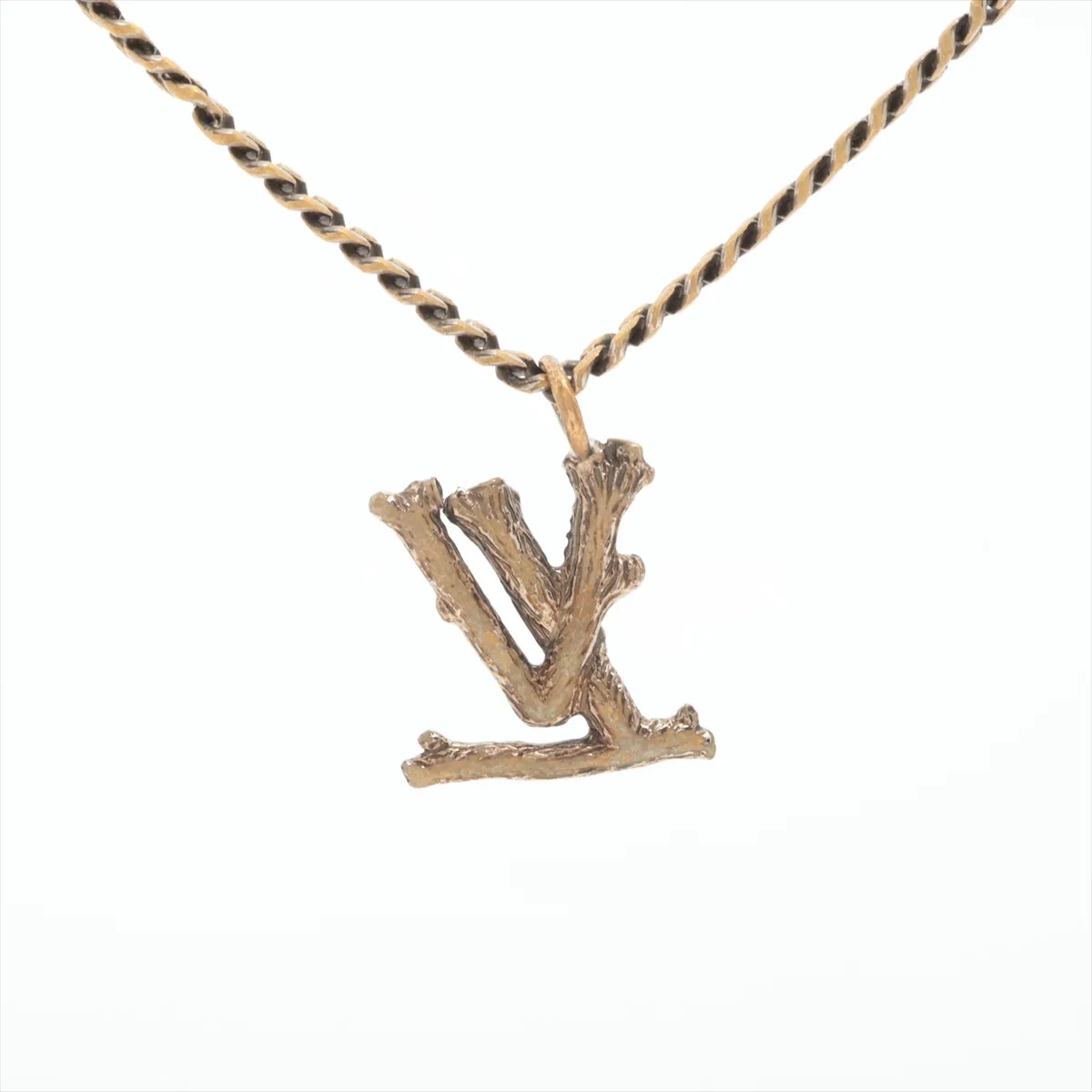 MP2818 LV Wood LE0260 Necklace GP Gold — view 2