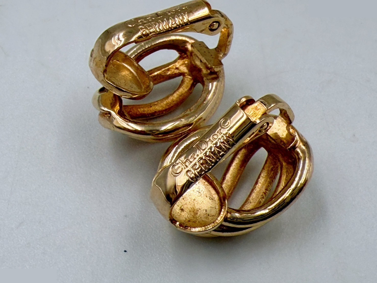 Gold-colored earrings — view 5