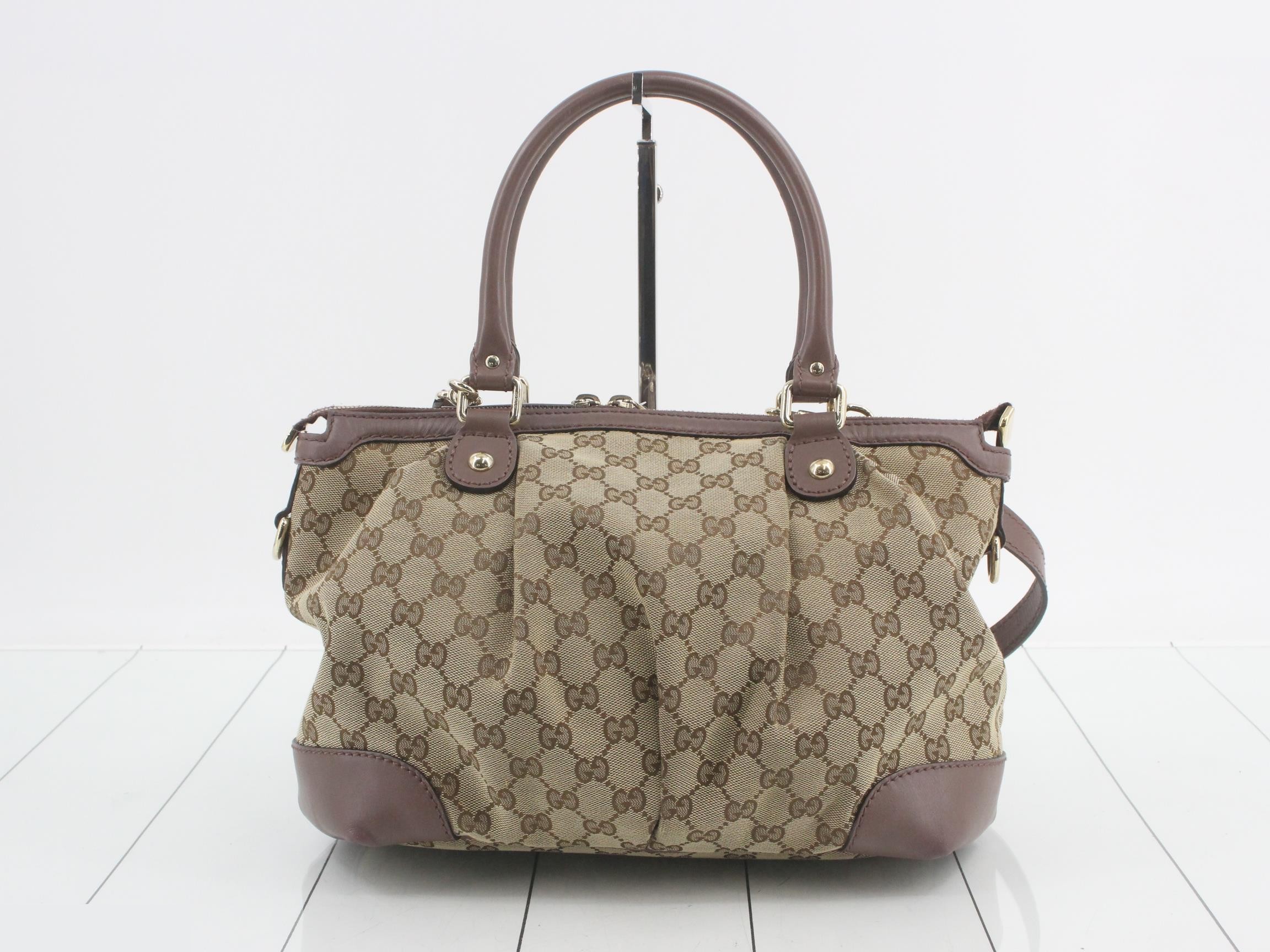 GG Canvas Sukey Tote Bag with Shoulder Strap, Beige — view 2