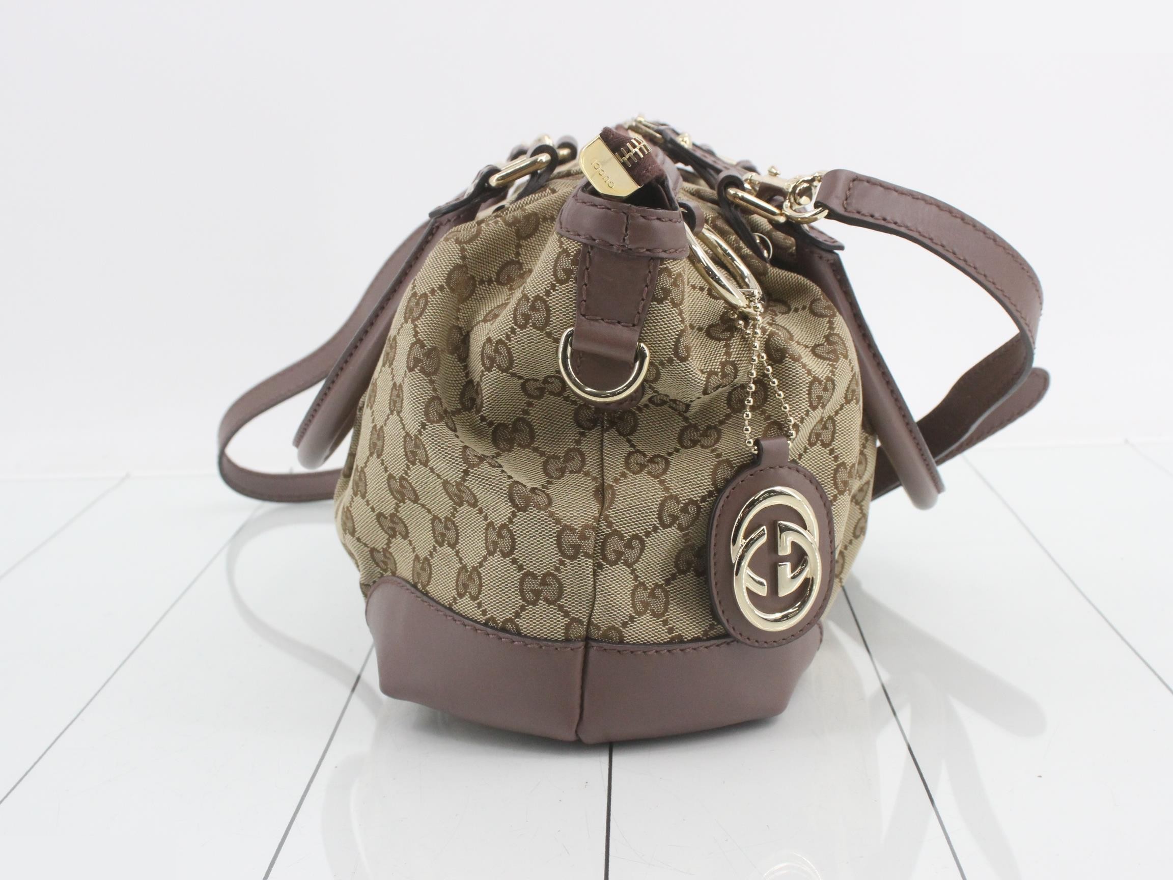 GG Canvas Sukey Tote Bag with Shoulder Strap, Beige — view 4