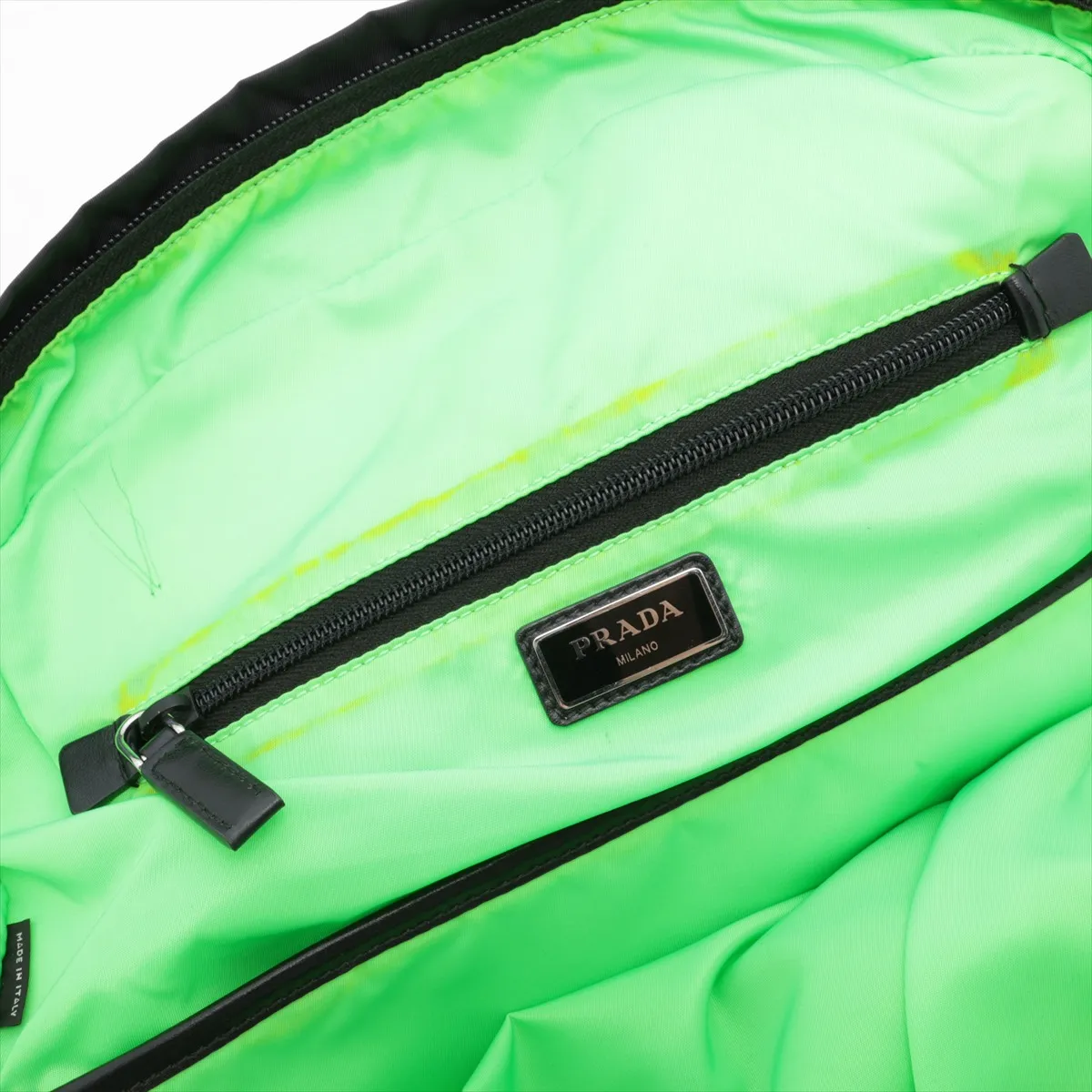 Tessuto Nylon Backpack/Rucksack Black 2VZ021 — view 12