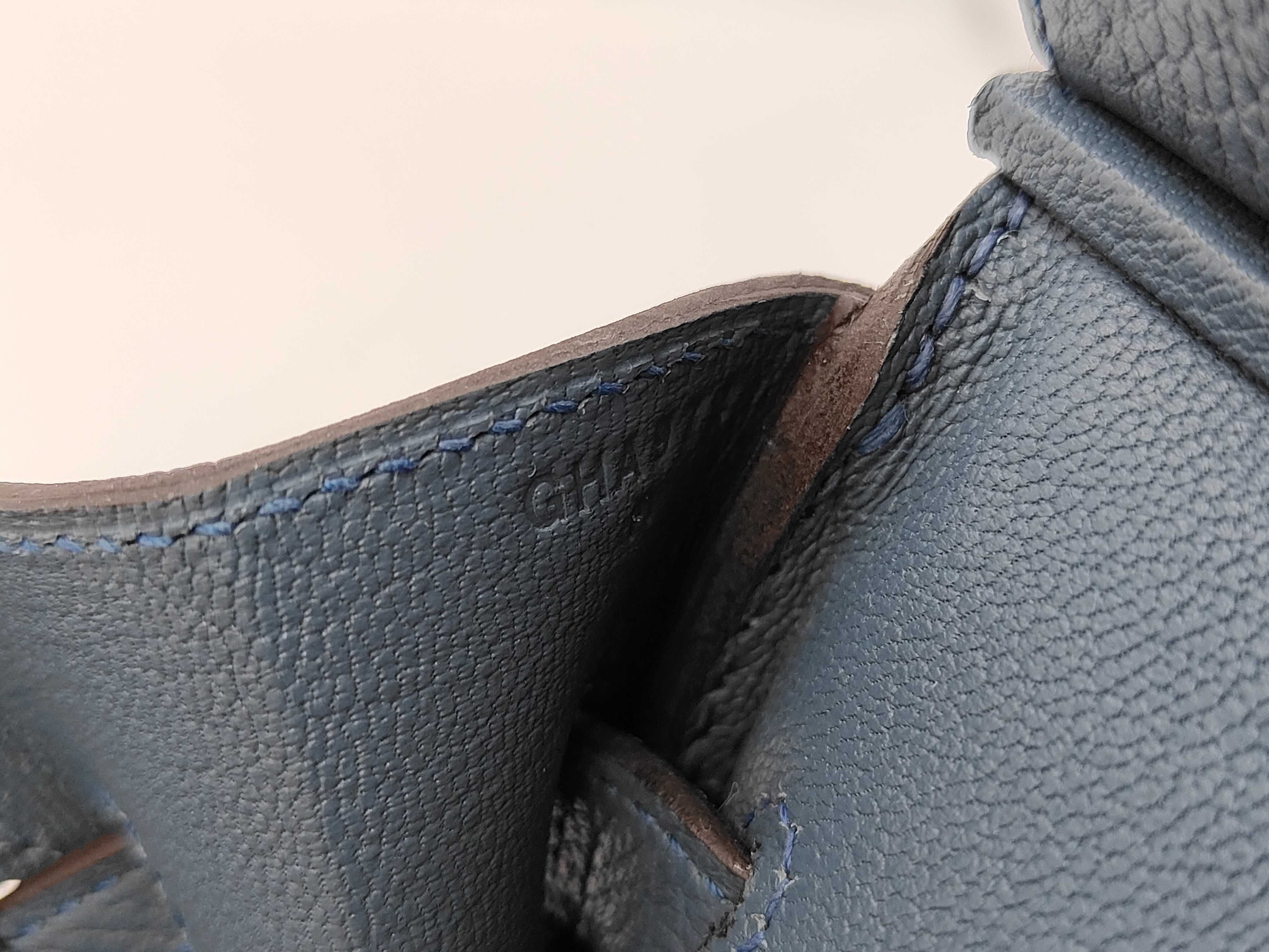 Birkin 30, Blue Tone Pet, Silver Hardware, Gold Stamp. Accessories: Paper bag, Box, Dust bag, Clochette, Padlock. Handbag. — view 12