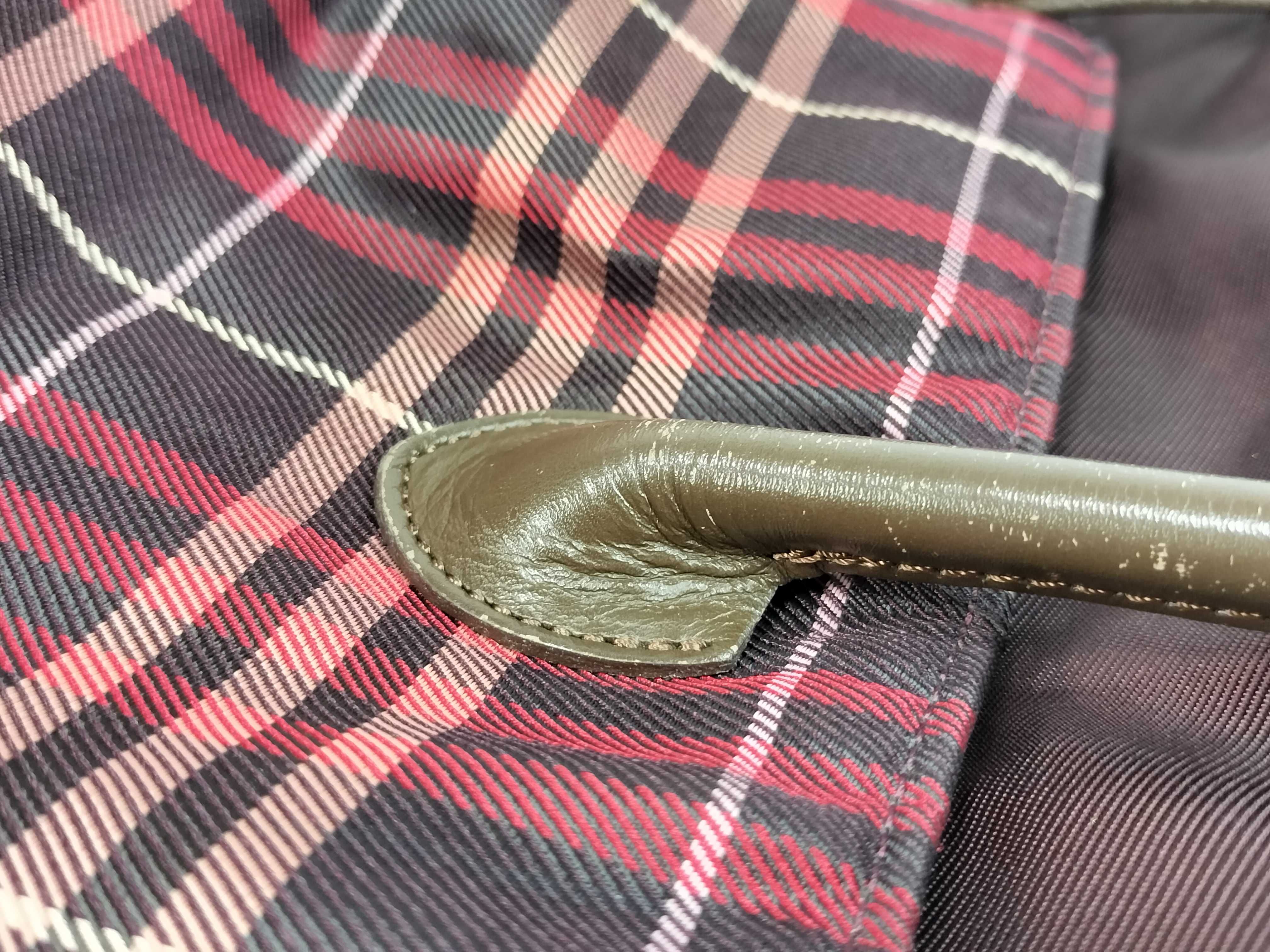 Blue Label Burberry Nova Check Red Tote Bag — view 5