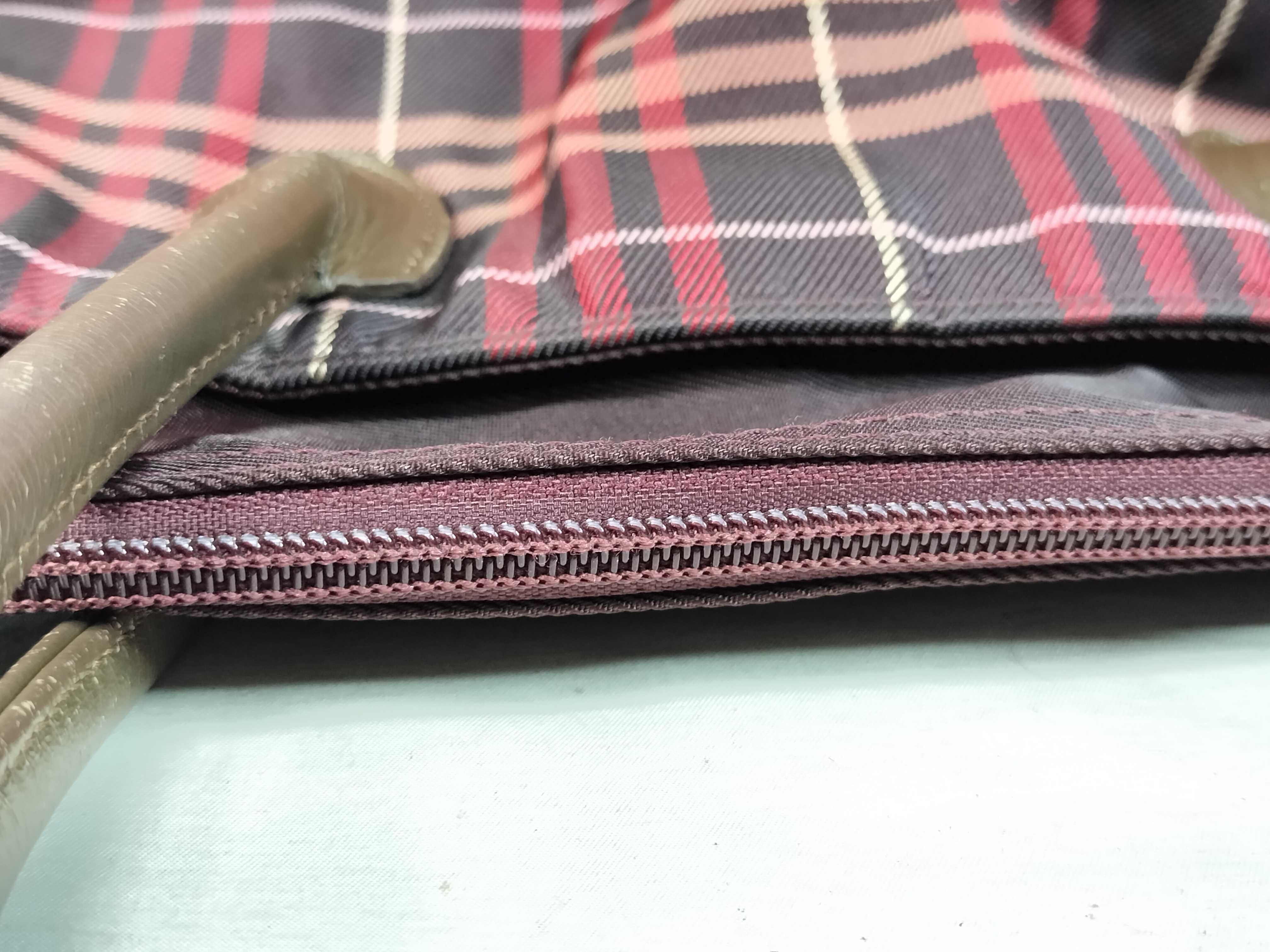 Blue Label Burberry Nova Check Red Tote Bag — view 6