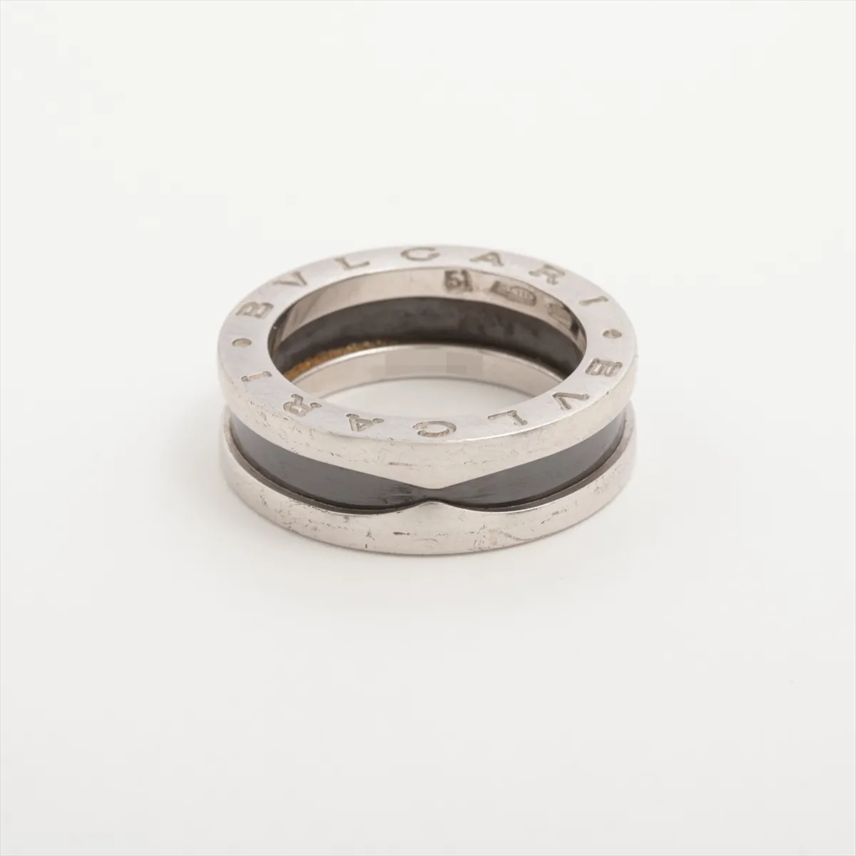 B.Zero1 Save the Children Charity Ring 51 925 x Black Ceramic 6.5g Black x Silver — view 2