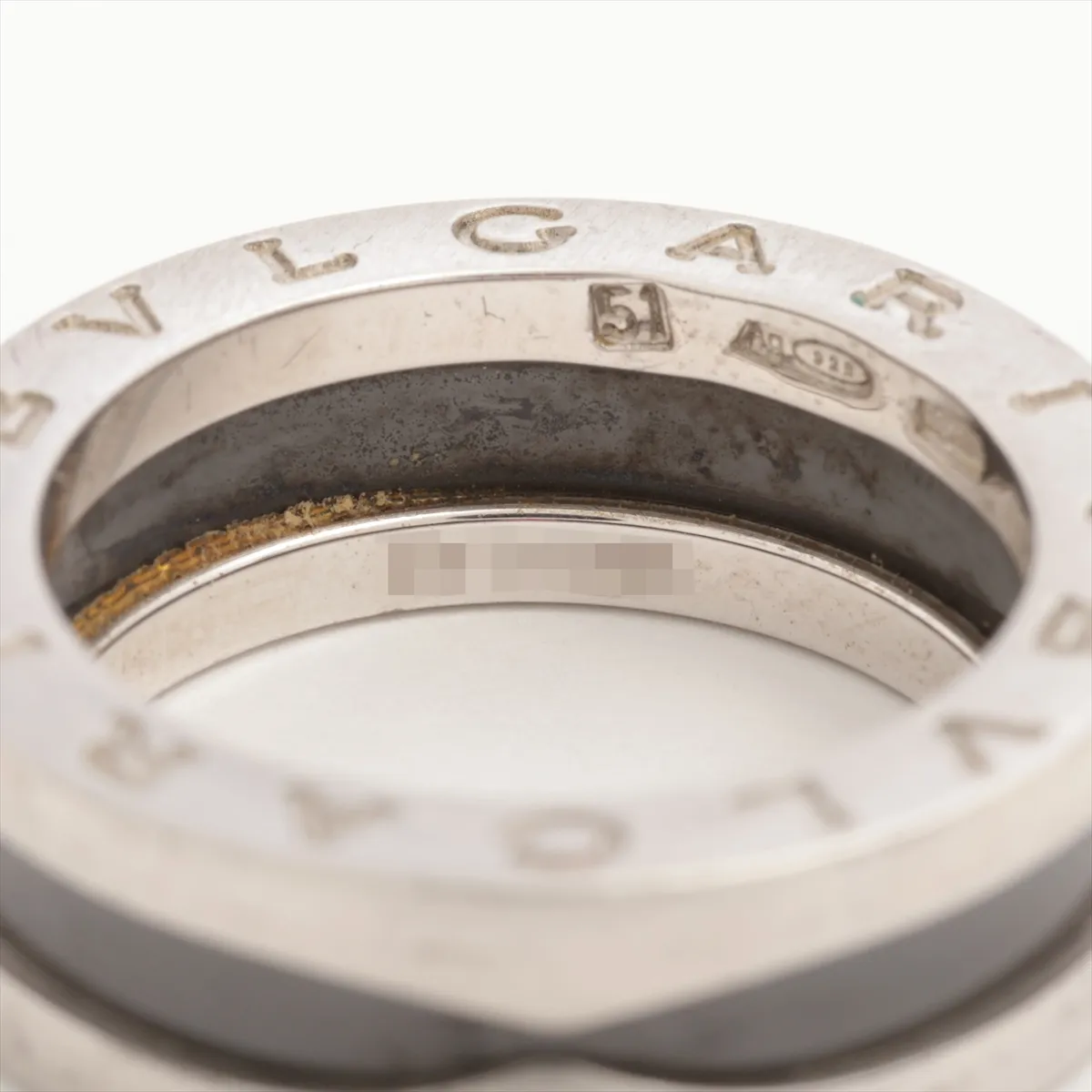 B.Zero1 Save the Children Charity Ring 51 925 x Black Ceramic 6.5g Black x Silver — view 4