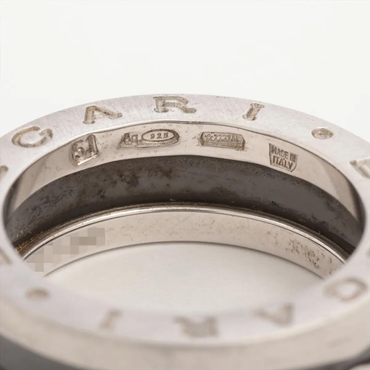 B.Zero1 Save the Children Charity Ring 51 925 x Black Ceramic 6.5g Black x Silver — view 5