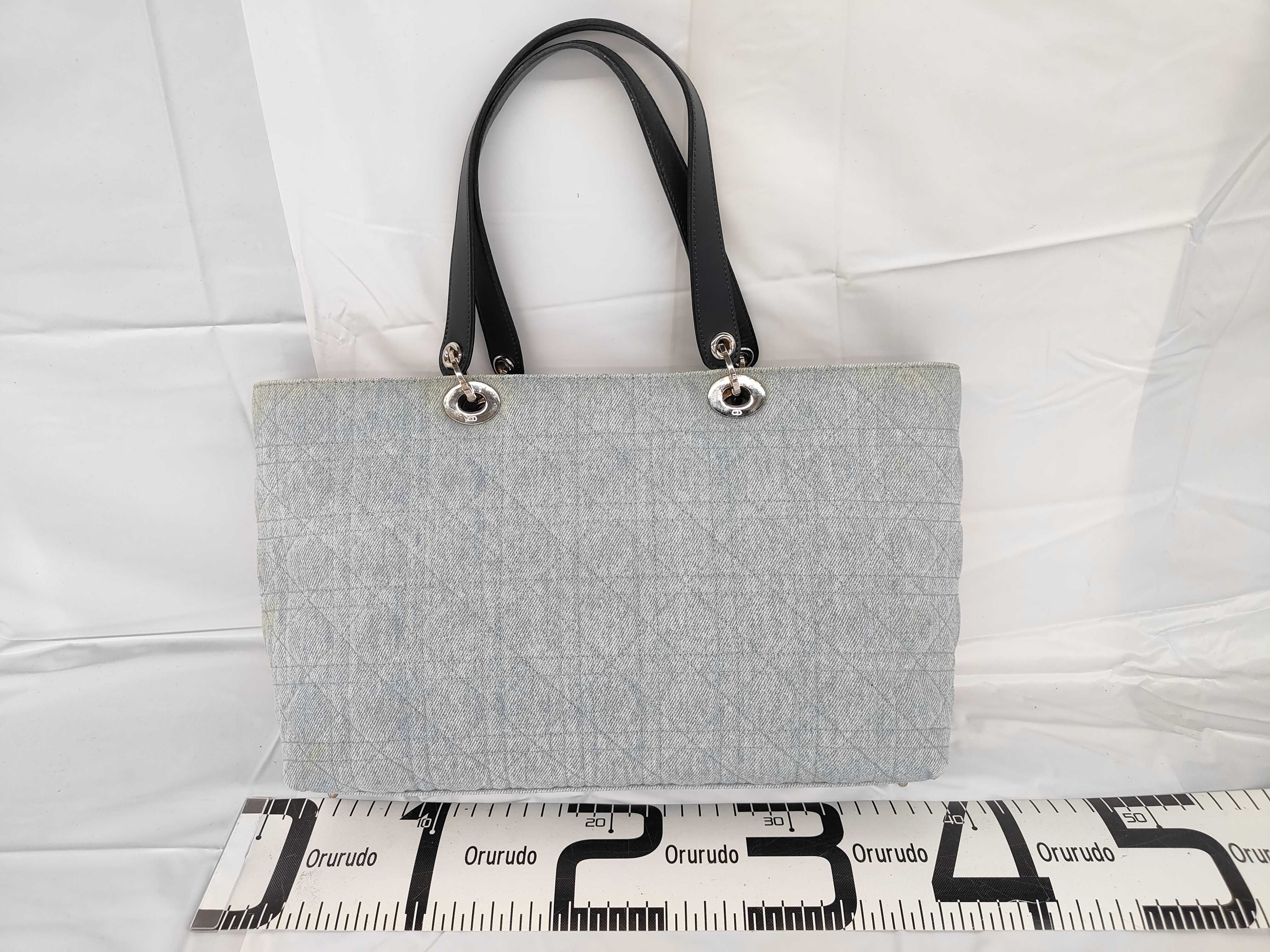 Cannage Denim Tote Bag — view 2