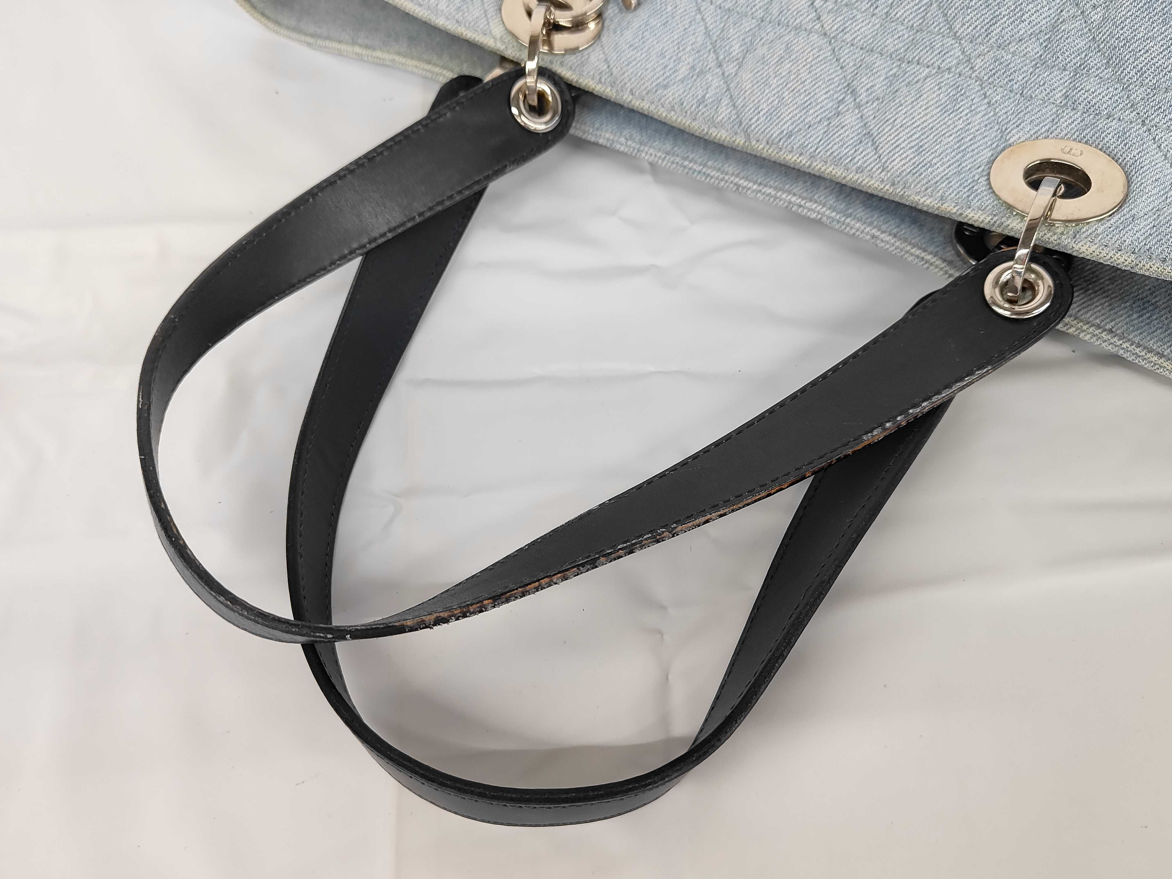 Cannage Denim Tote Bag — view 3