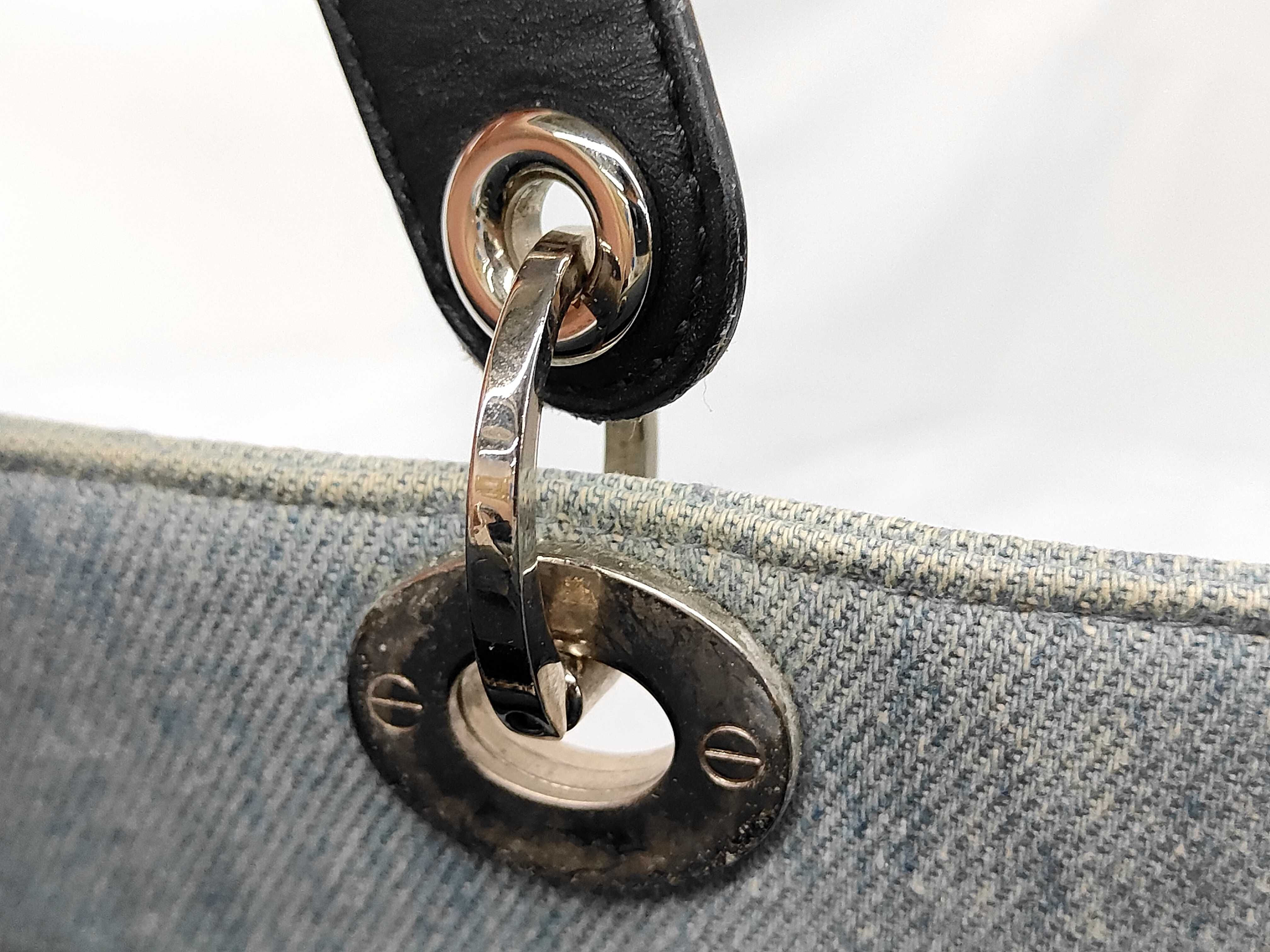 Cannage Denim Tote Bag — view 5