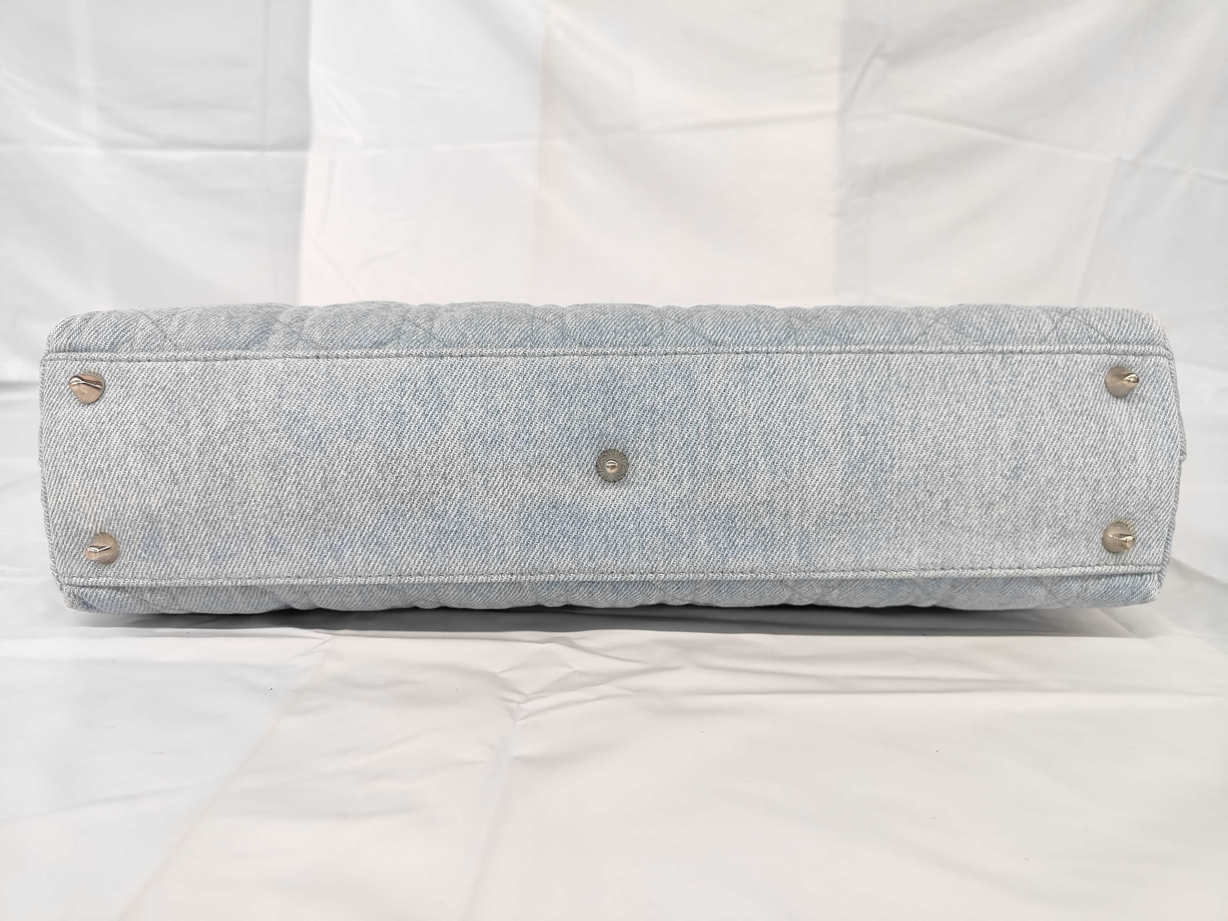 Cannage Denim Tote Bag — view 7