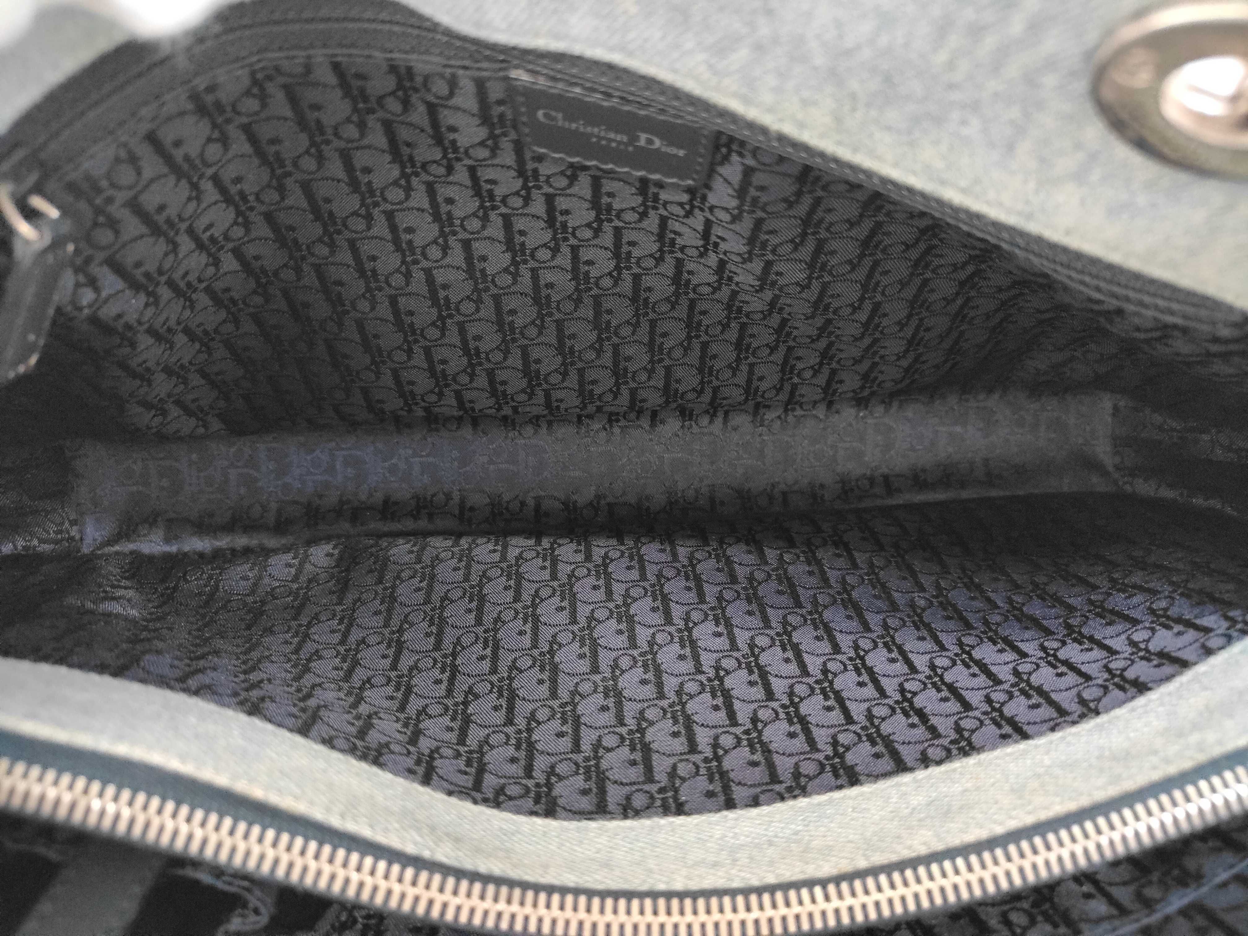 Cannage Denim Tote Bag — view 9