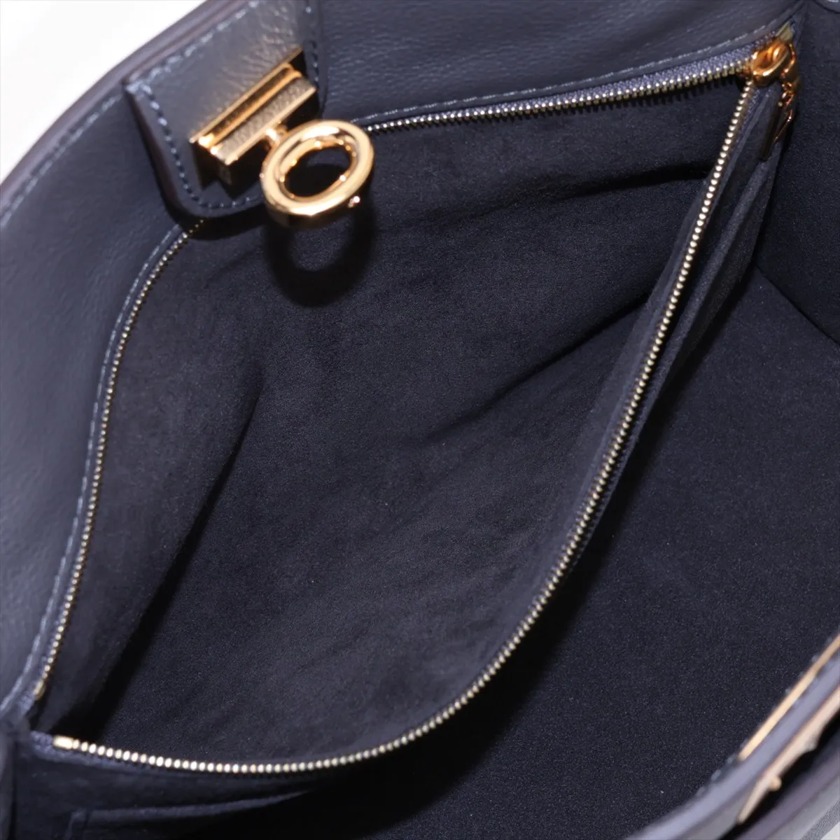Monogram x Leather On My Side MM M56550 Gray x Brown (RFID detected) — view 10