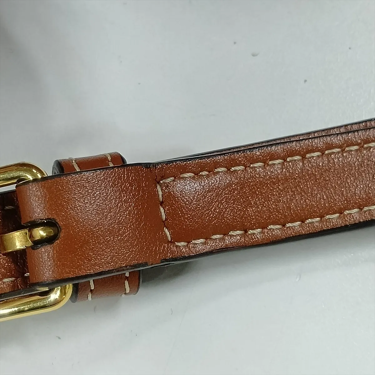 Cuir Triomphe Small Boston Leather 2-Way Handbag, Brown — view 13