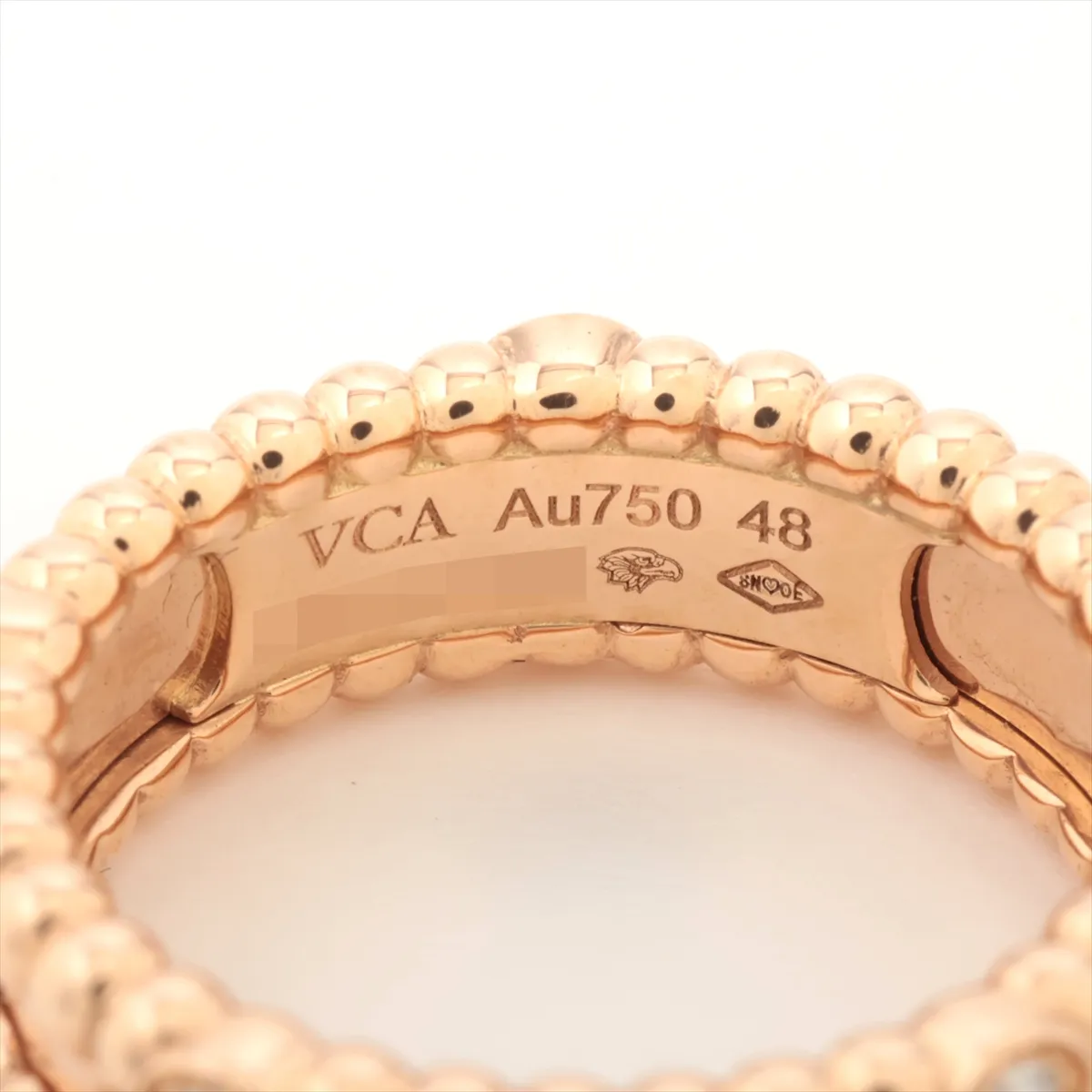 Perle Clover Diamond Ring 750(PG) 6.2g 48 JG197756 Distortion — view 3