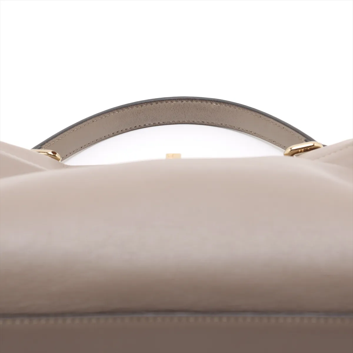 Peekaboo Regular Leather Handbag, Greige, 8BN290 — view 6