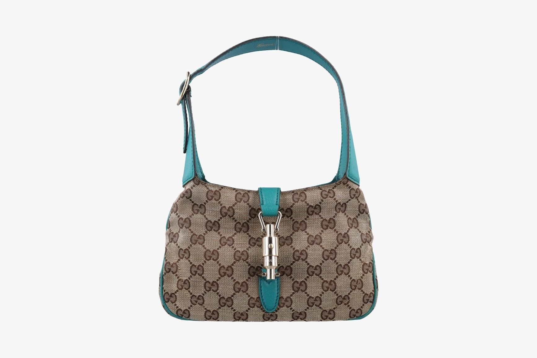 Jackie Canvas x Leather Khaki x Blue