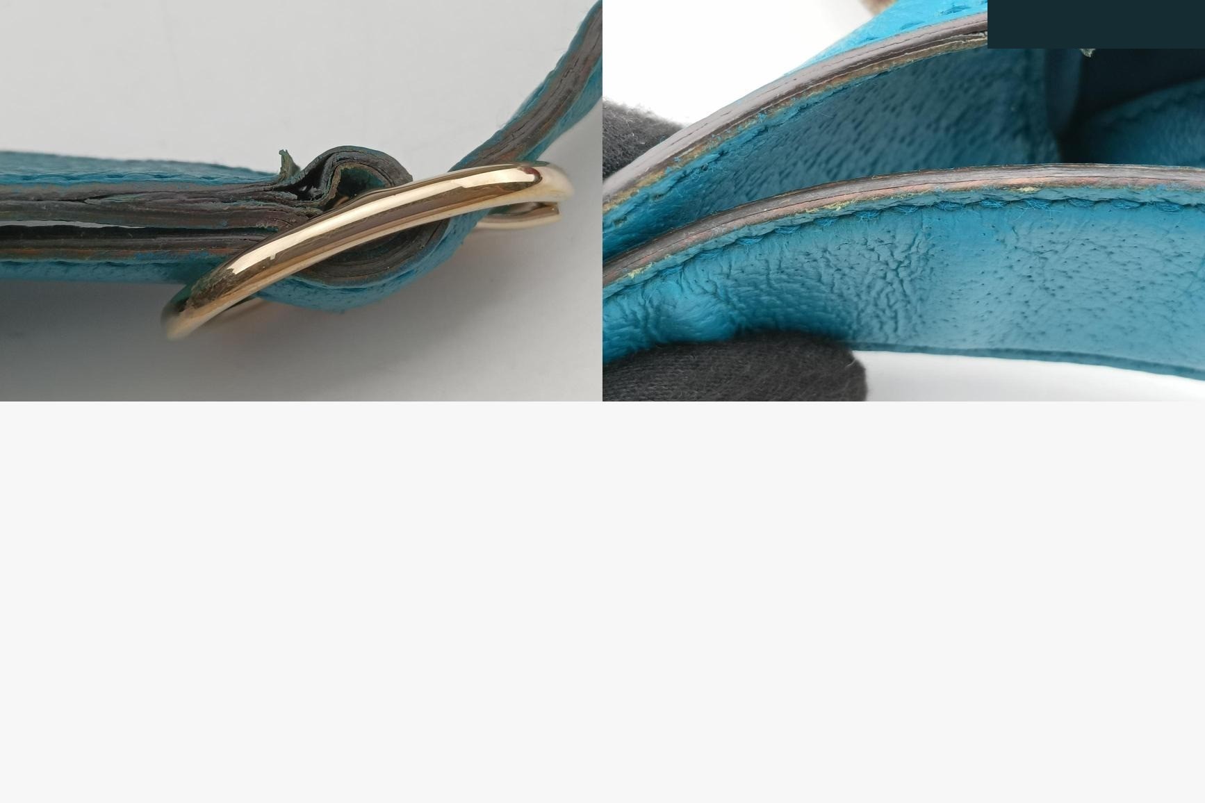 Jackie Canvas x Leather Khaki x Blue — view 11
