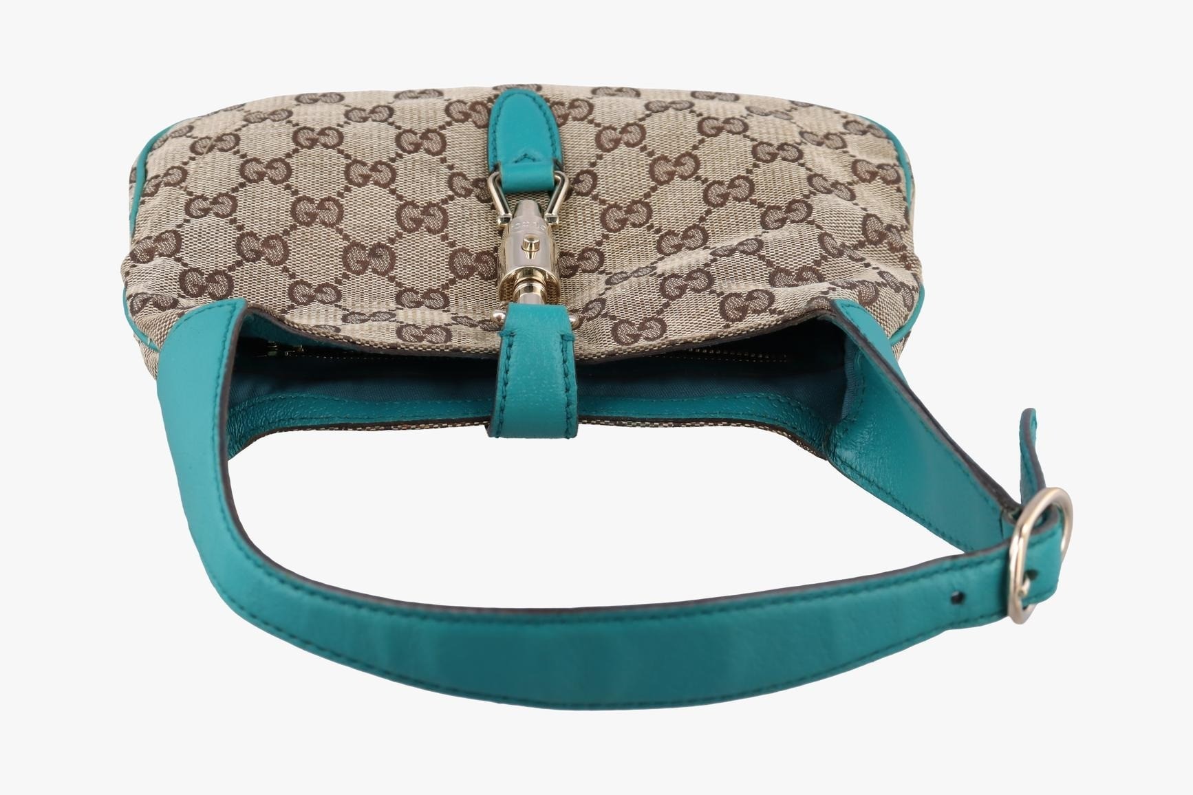 Jackie Canvas x Leather Khaki x Blue — view 5